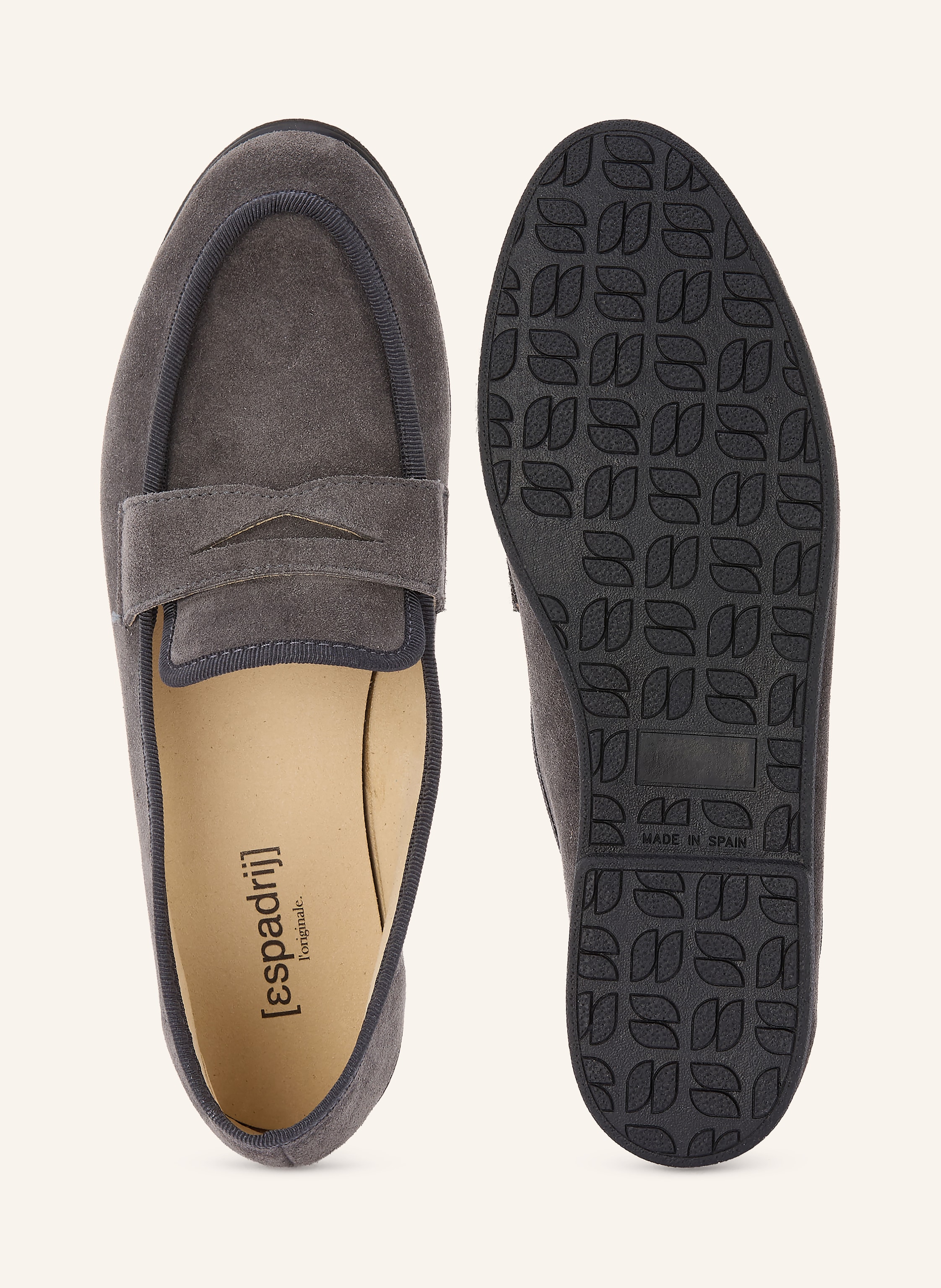 Thumbnail - Espadrij L'originale Penny-Loafer grau