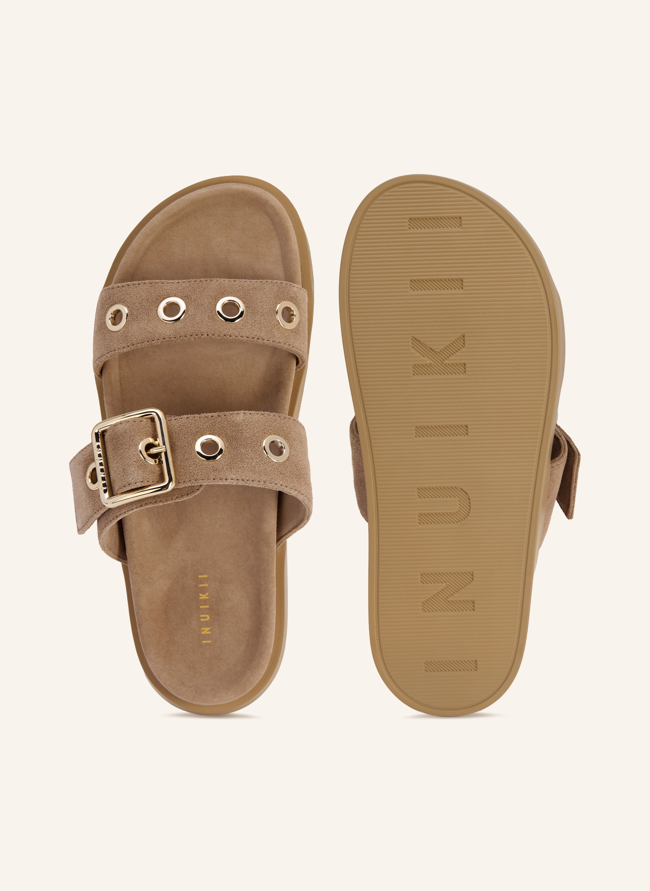 Thumbnail - Inuikii Pantoletten Tilda beige