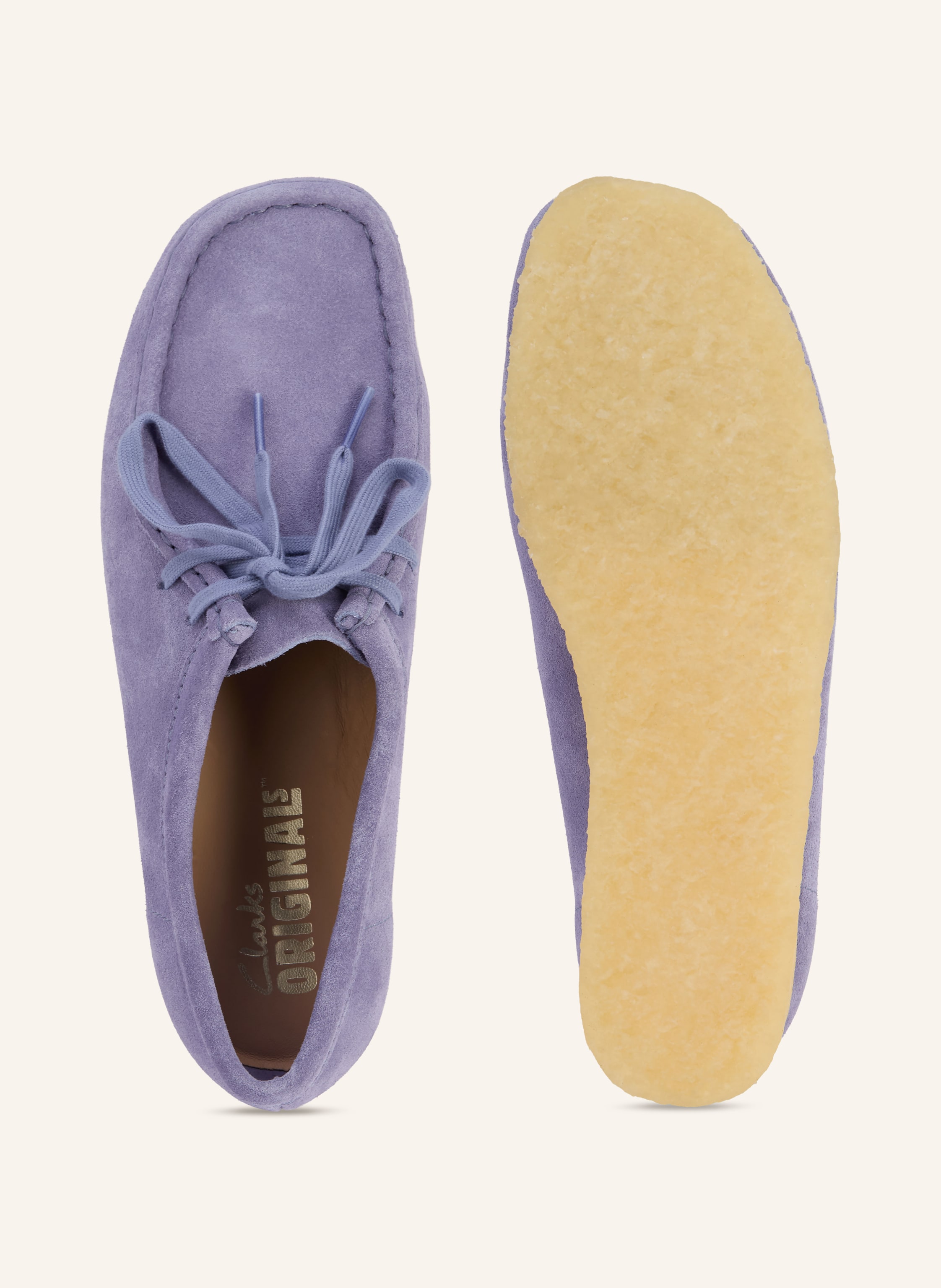 Thumbnail - Clarks Originals Schnürer Wallabee lila