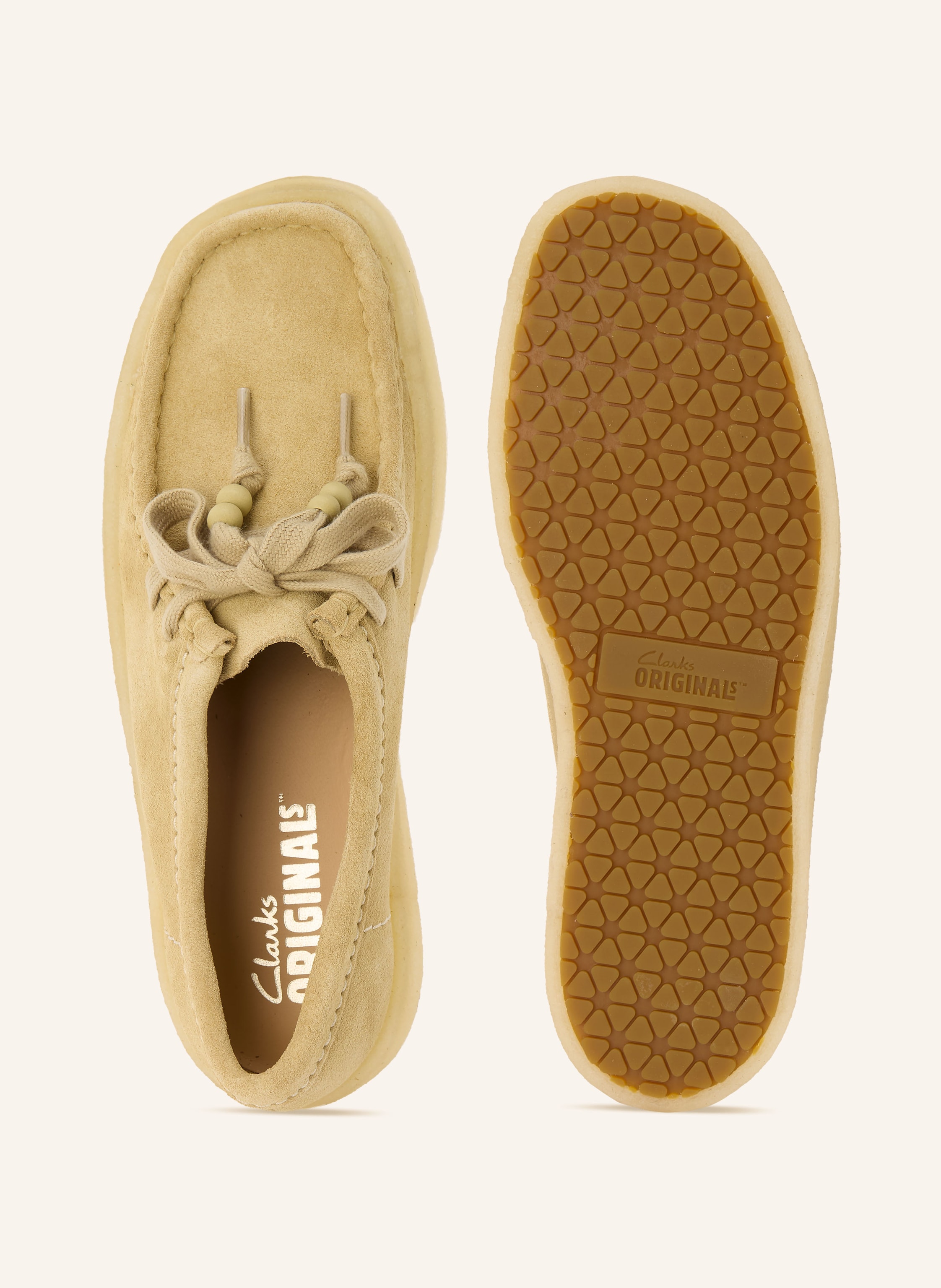 Thumbnail - Clarks Originals Schnürer Wallabee Cup beige