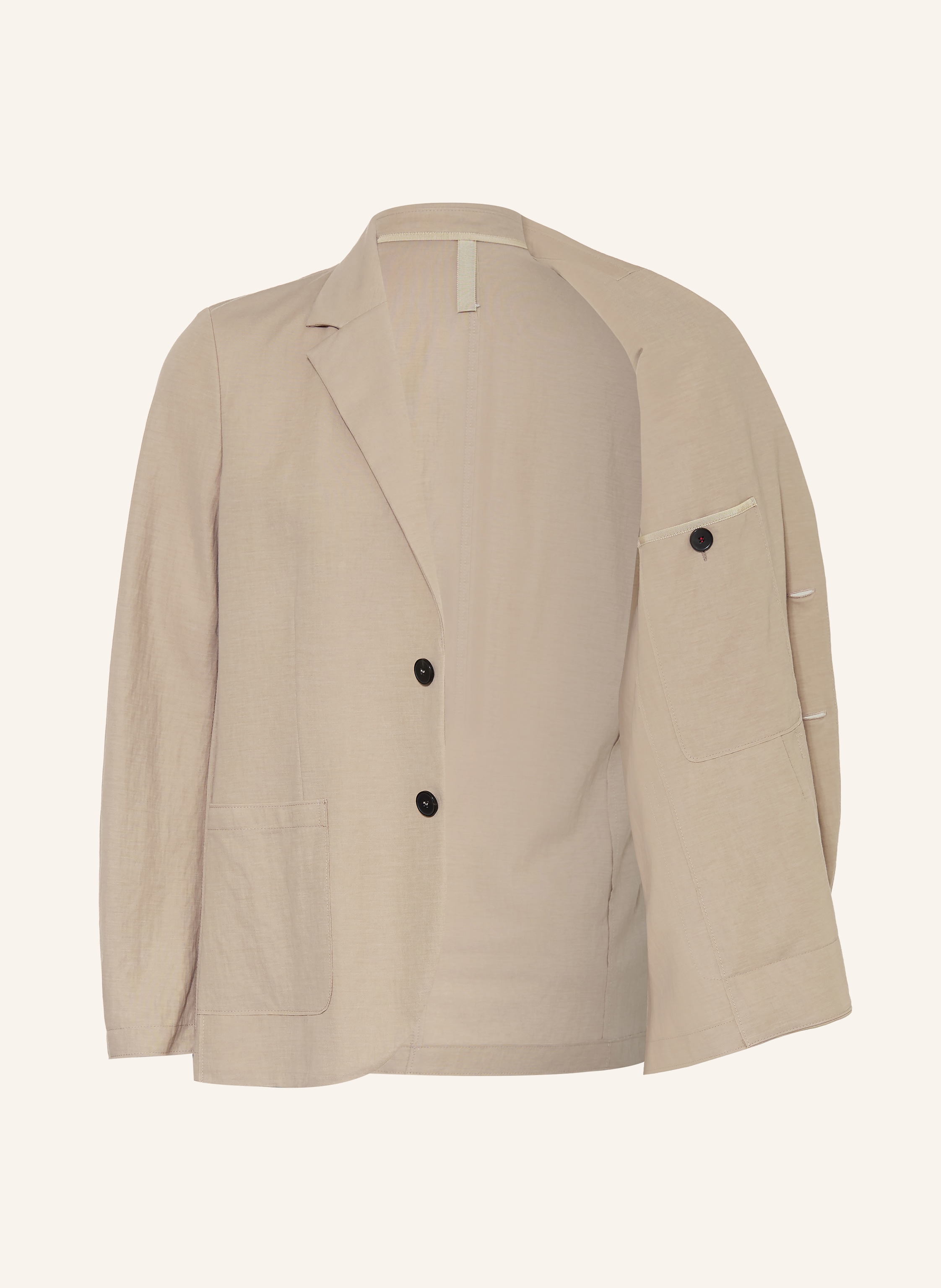 Thumbnail - Harris Wharf London Anzugsakko Rayon Fluid Regular Fit beige