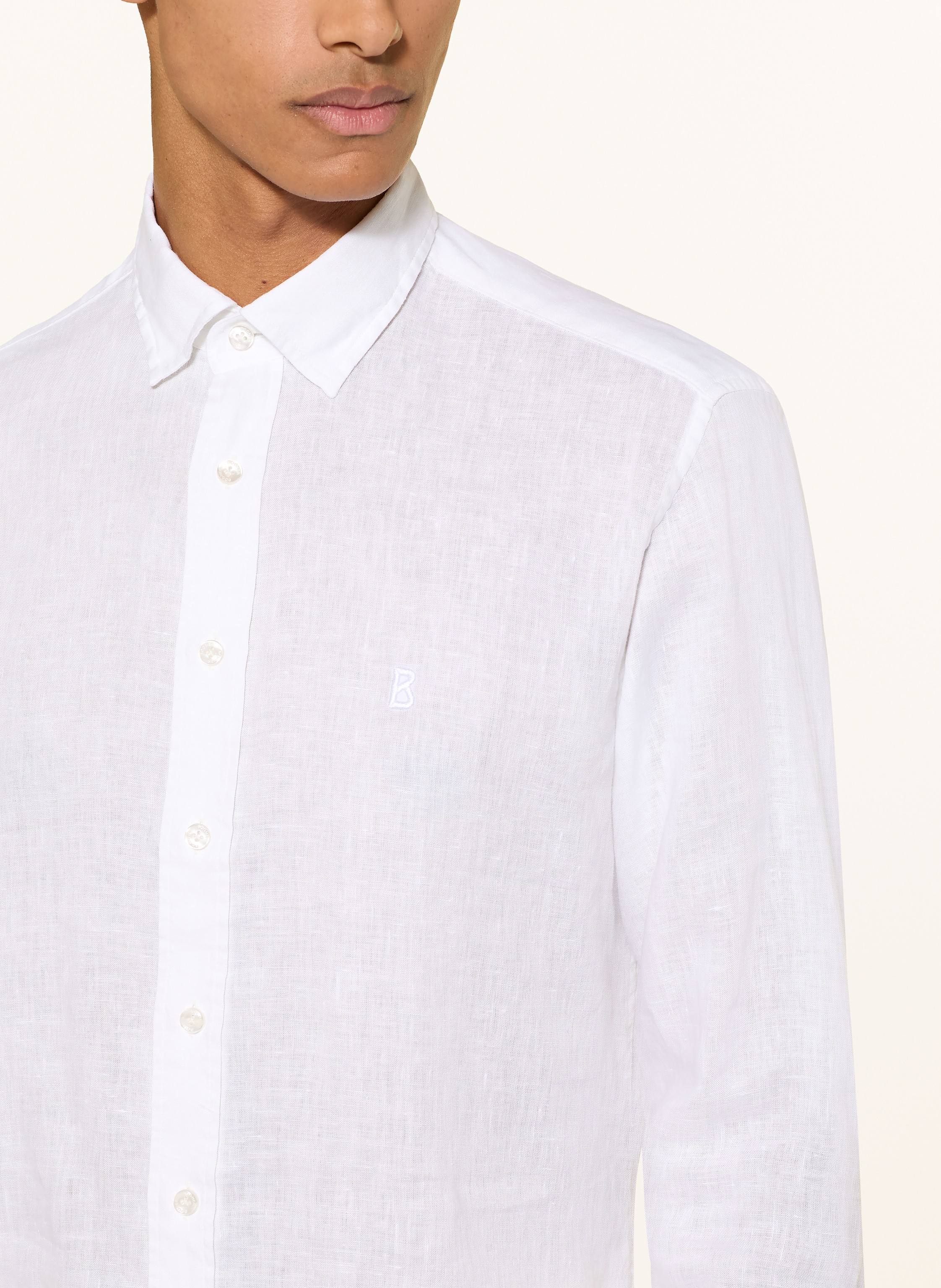 Thumbnail - Bogner Leinenhemd Timi Regular Fit weiss