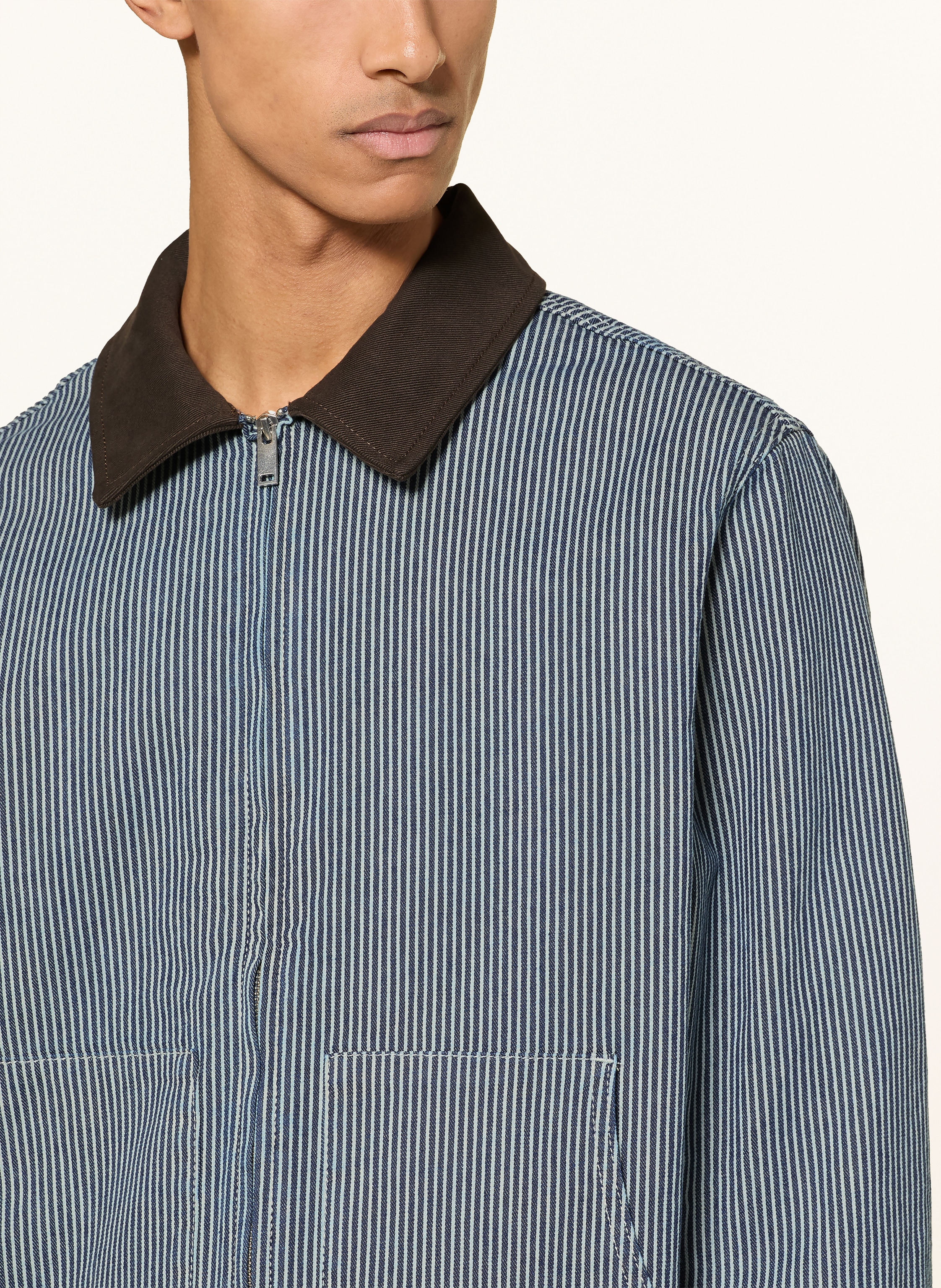 Thumbnail - Les Deux Jeansjacke Robert blau