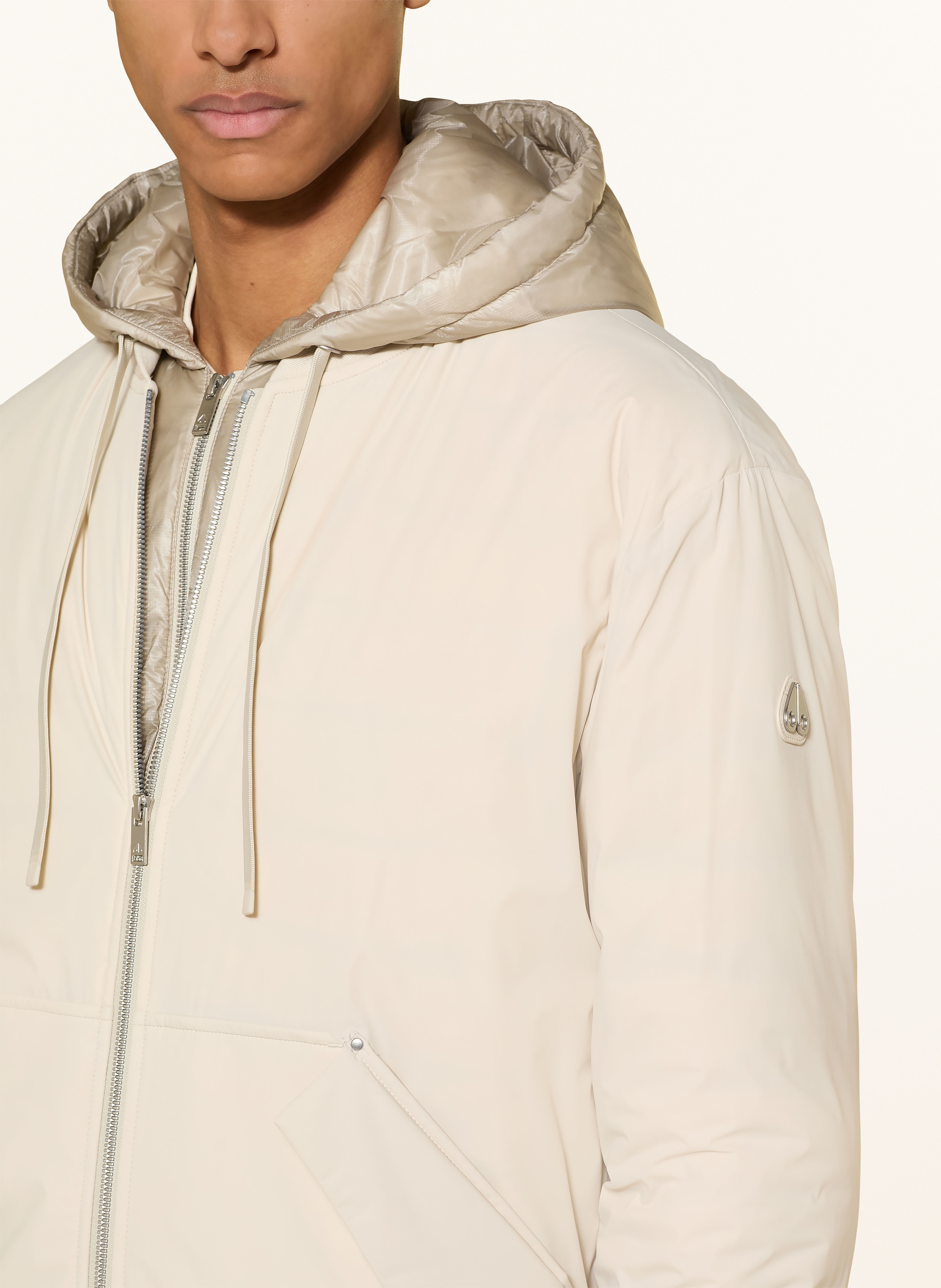 Thumbnail - Moose Knuckles Blouson Brixton Mit Herausnehmbarer Blende beige
