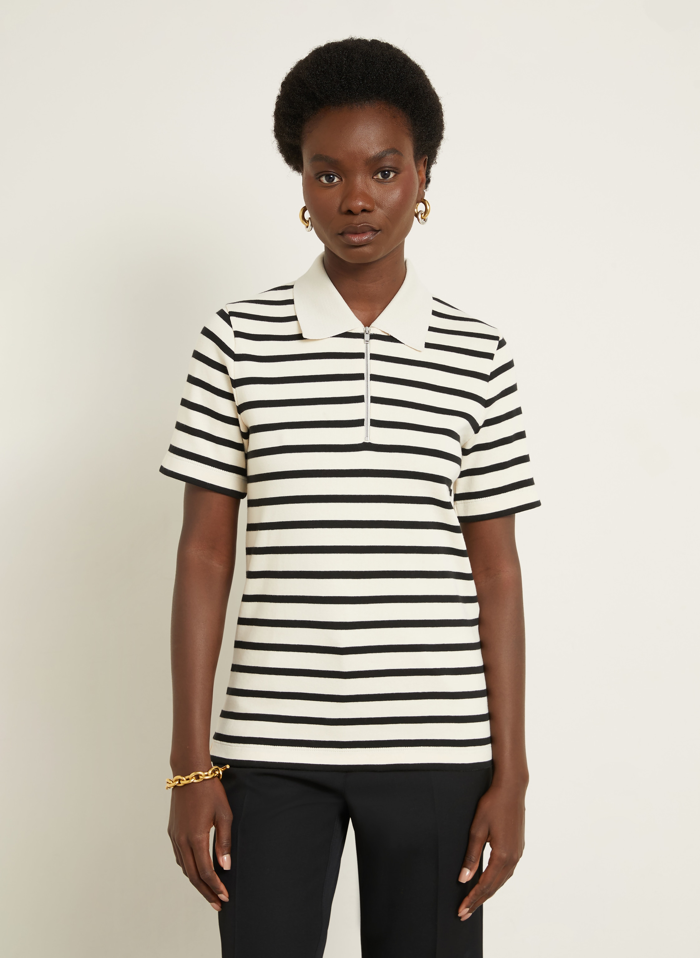 Thumbnail - Jil Sander Strick-Poloshirt blau