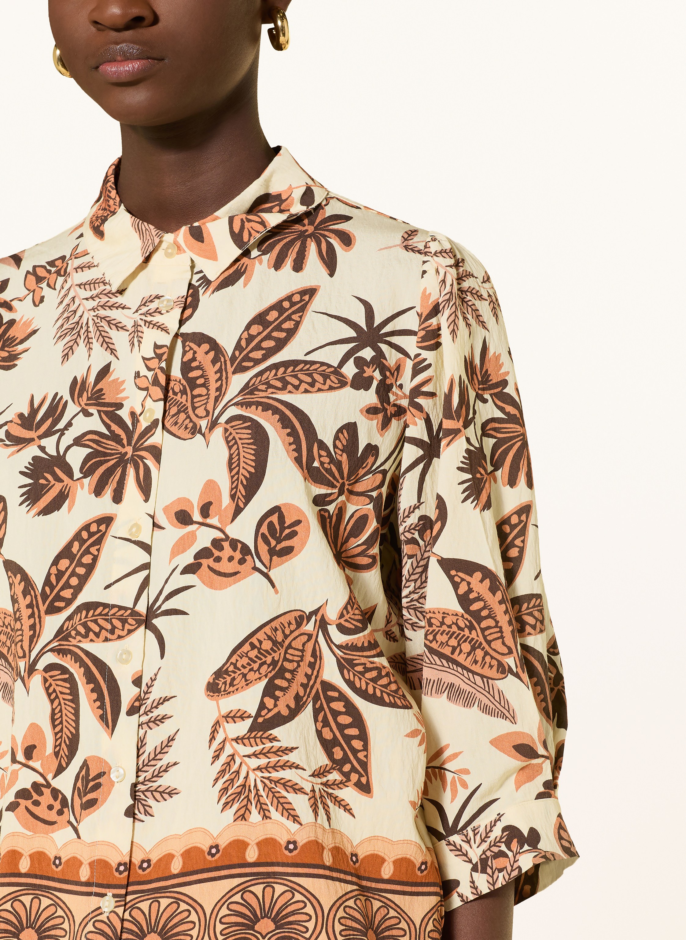 Thumbnail - Lollys Laundry Hemdbluse Bonoll Mit 3/4-Arm weiss