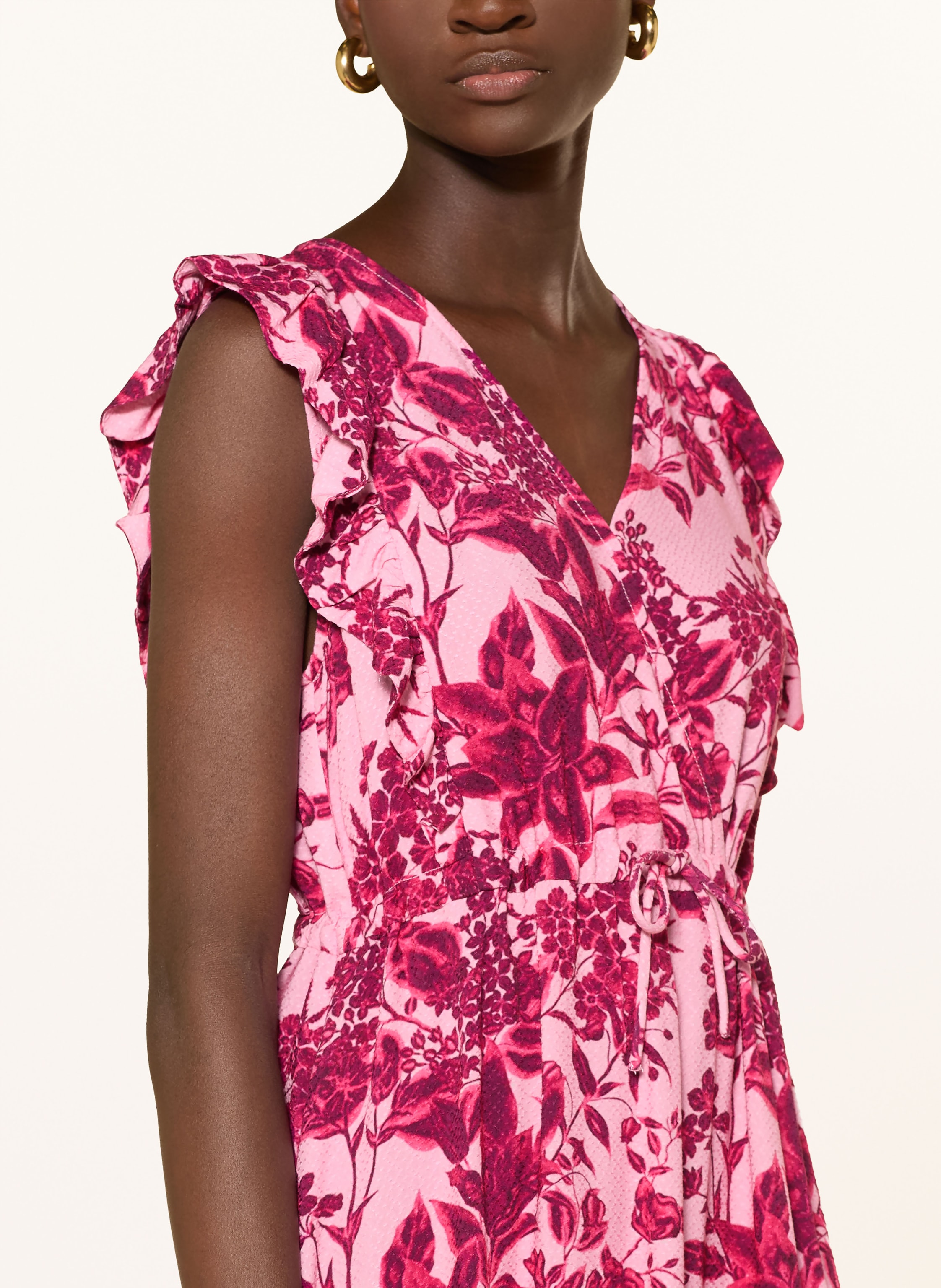 Thumbnail - Lollys Laundry Kleid Samoll Mit Rüschen pink