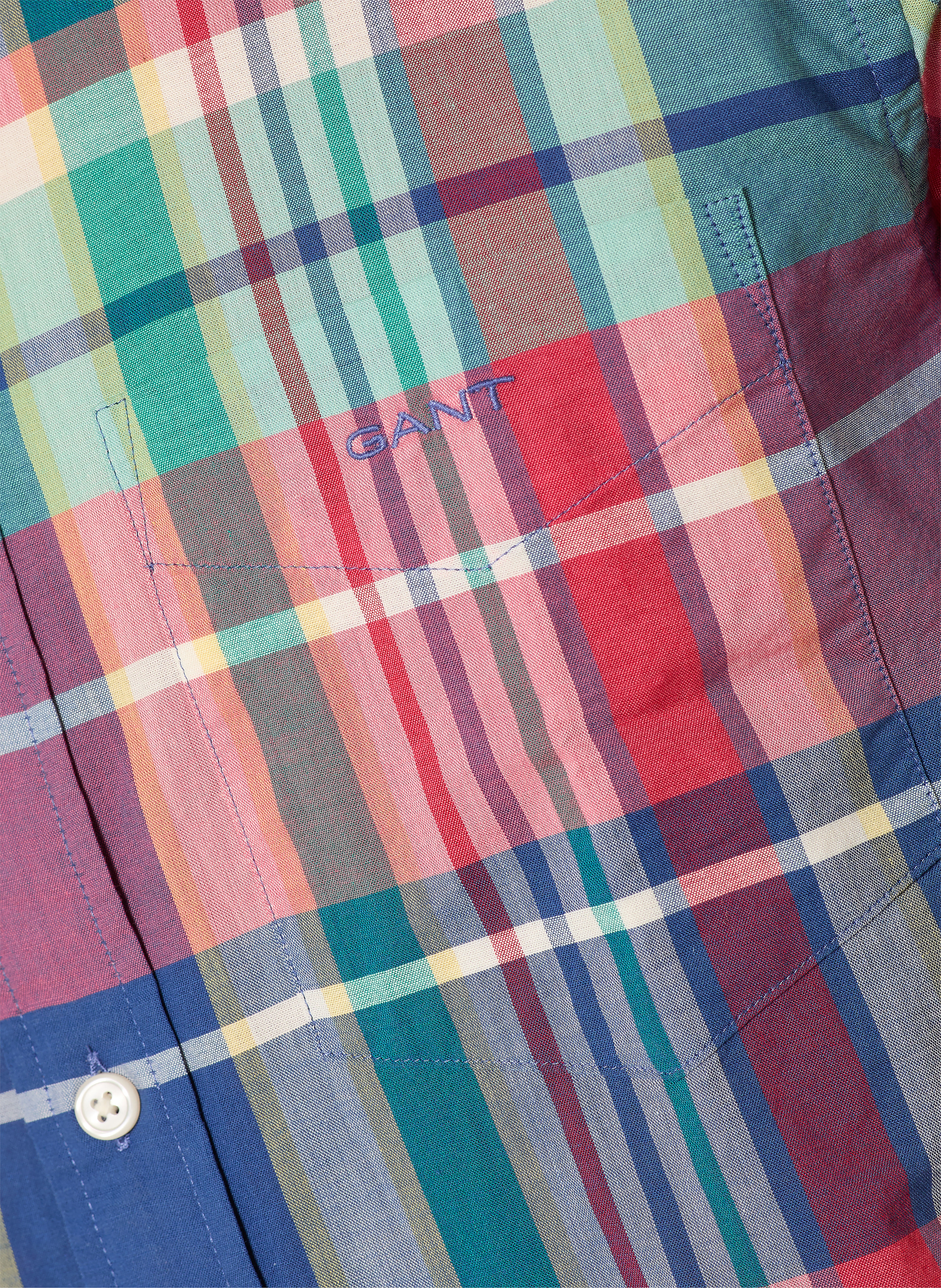 Thumbnail - Gant Kurzarm-Hemd Regular Fit rot