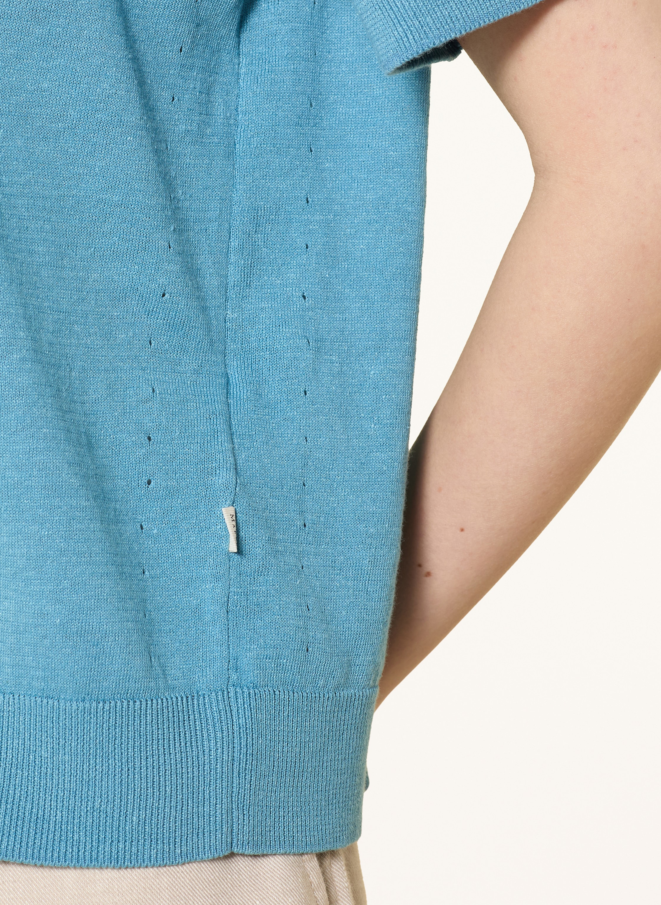 Thumbnail - Maerz Muenchen Strickshirt Mit Leinen blau