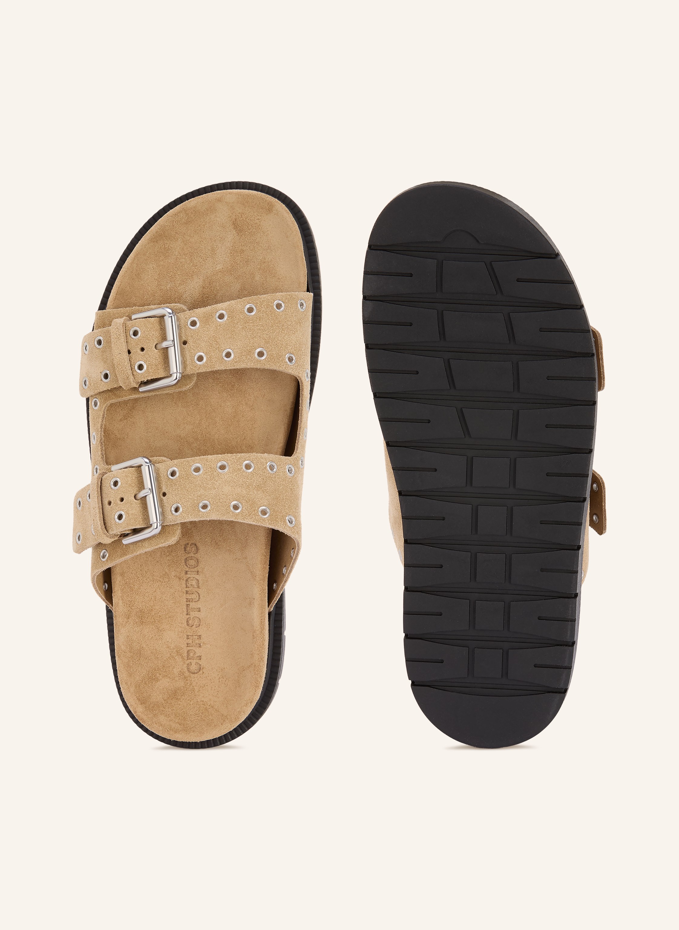 Thumbnail - Copenhagen Studios Pantoletten cph702 beige