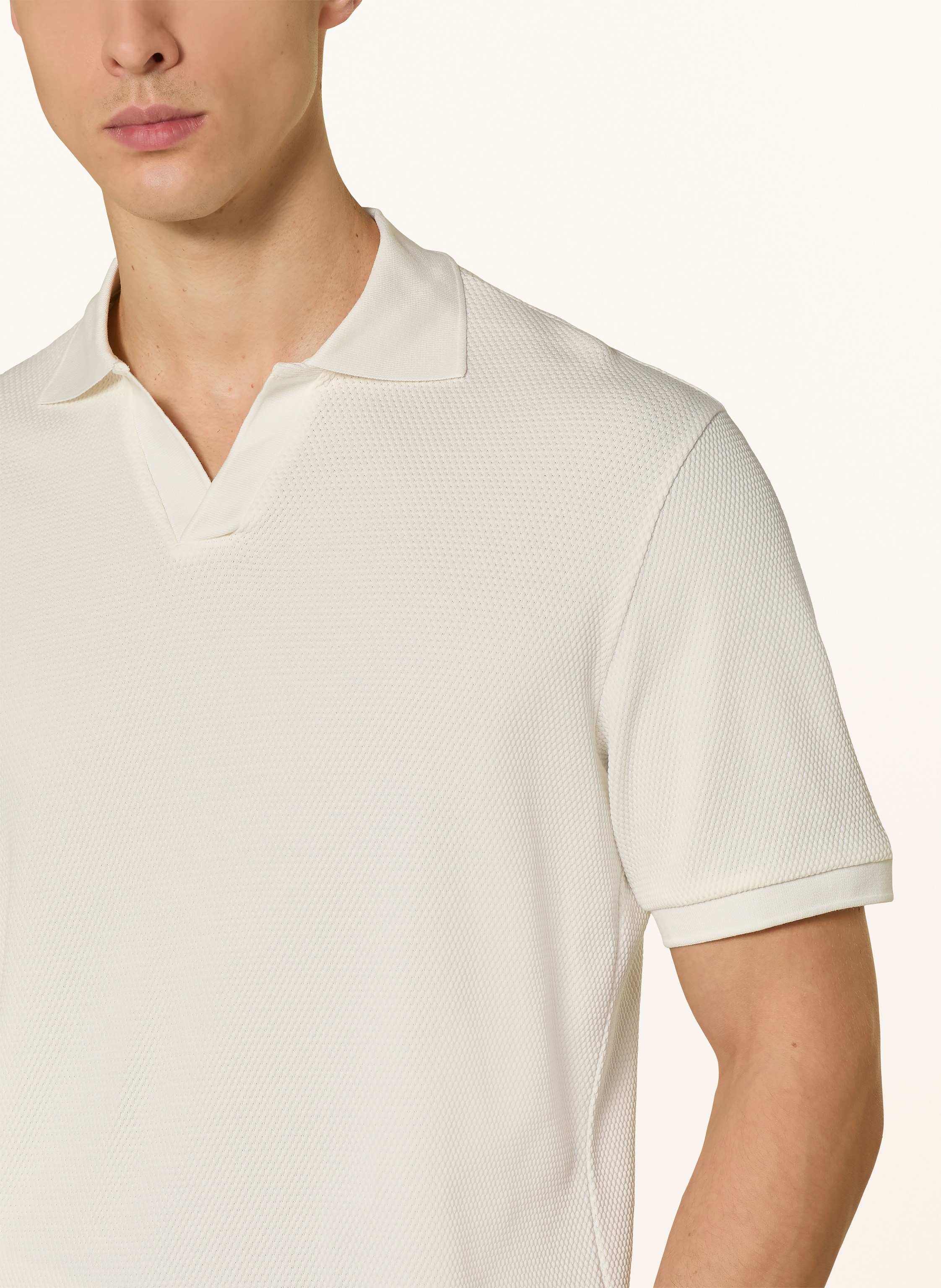 Thumbnail - Eton Piqué-Poloshirt weiss