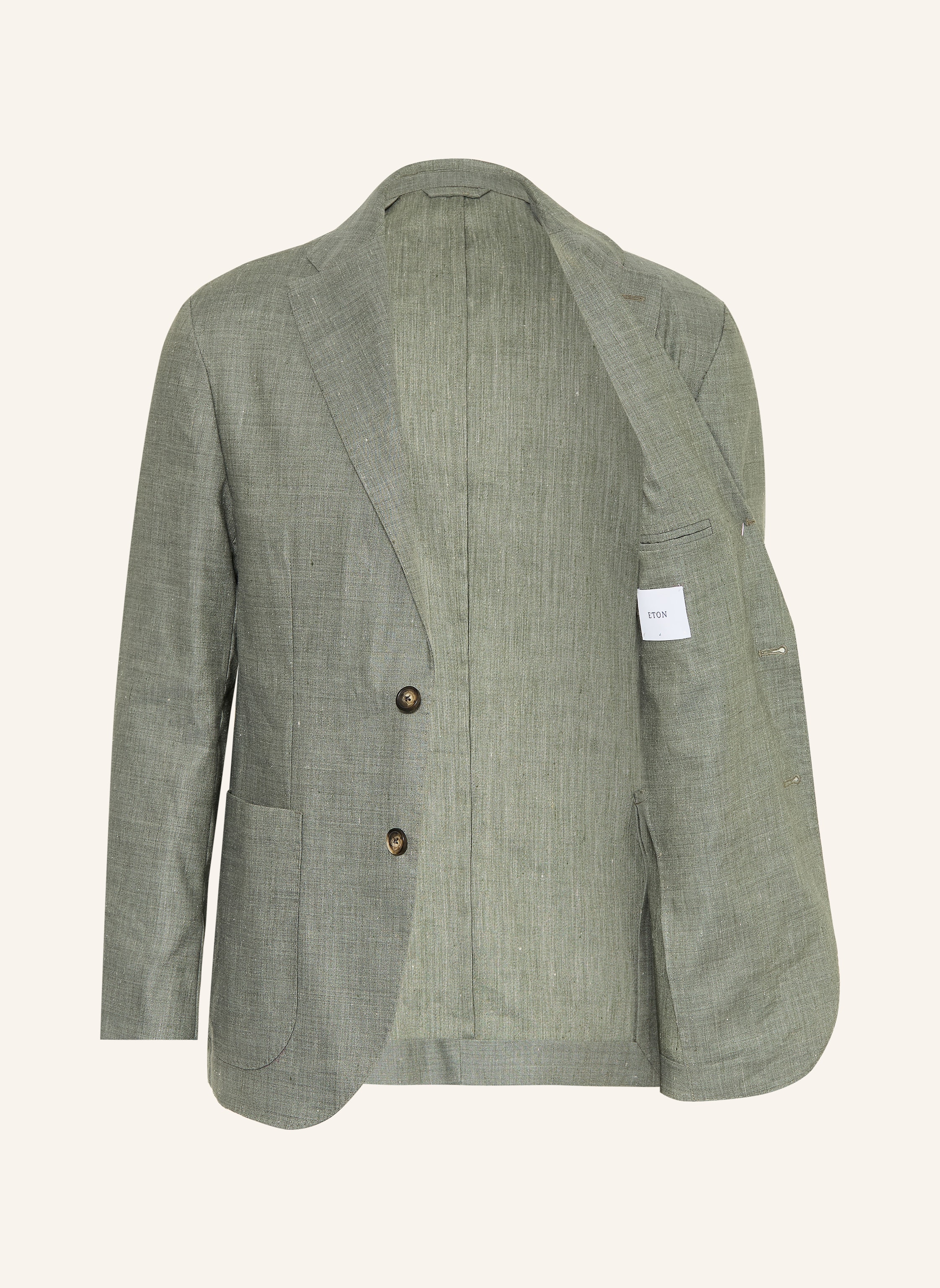 Thumbnail - Eton Sakko Regular Fit Mit Leinen gruen