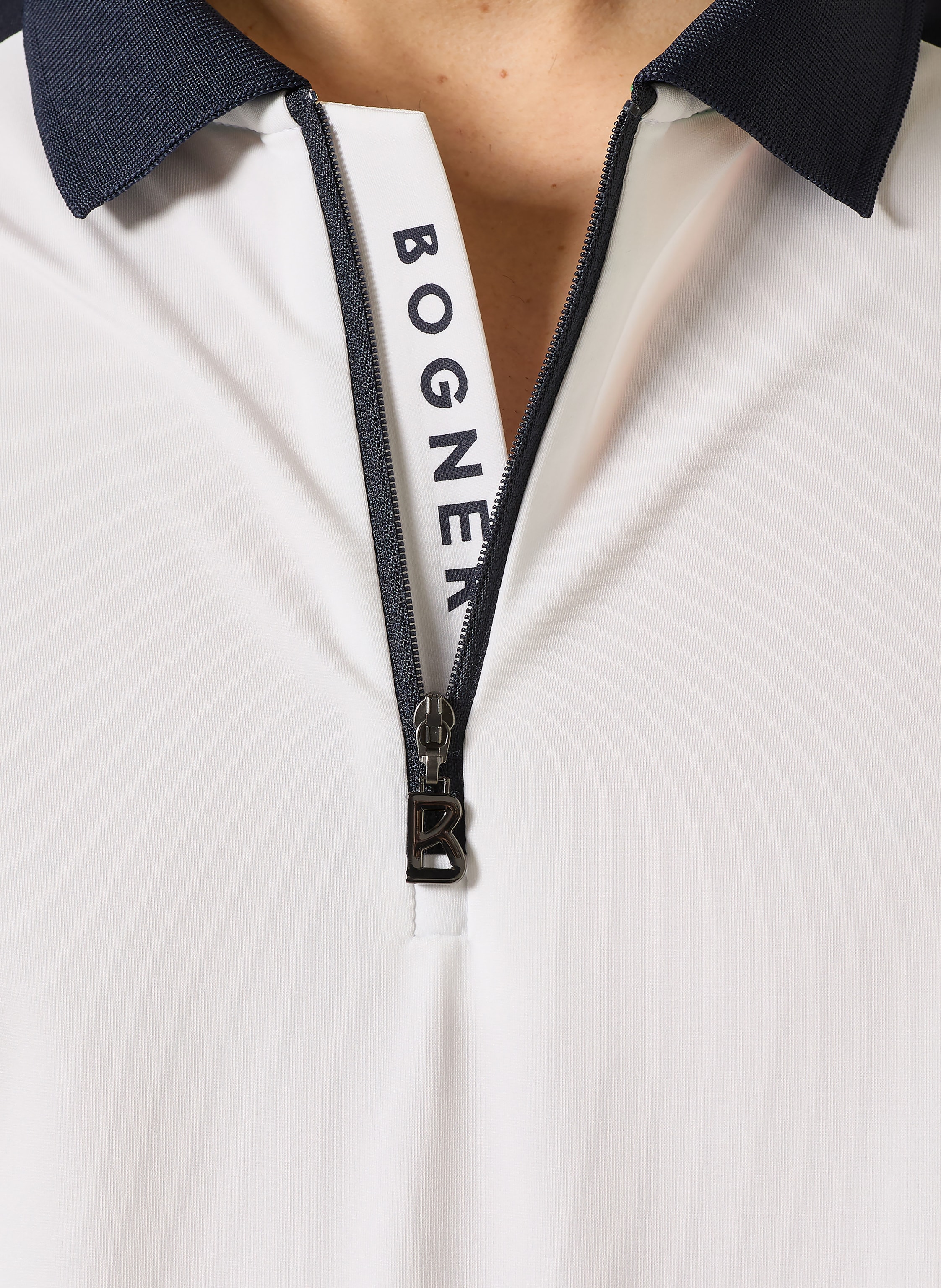 Thumbnail - Bogner Jersey-Poloshirt Fabius weiss