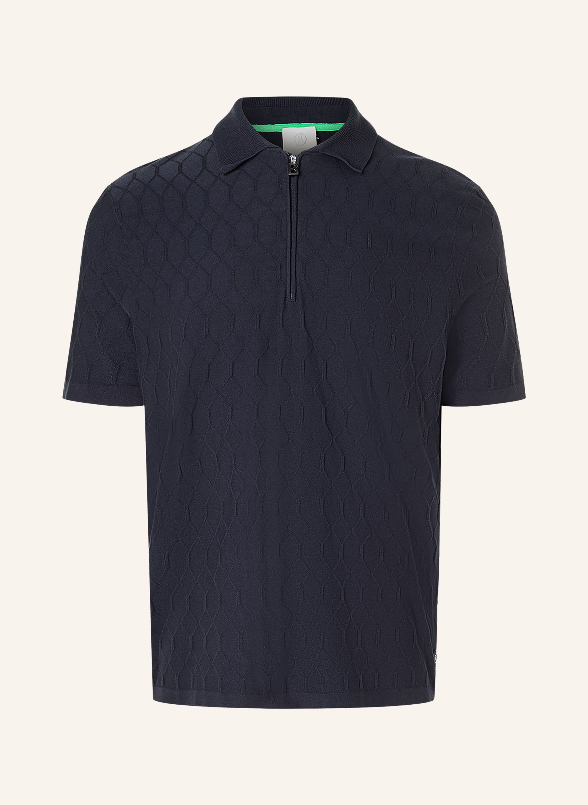 Bogner Strick-Poloshirt Maxim blau