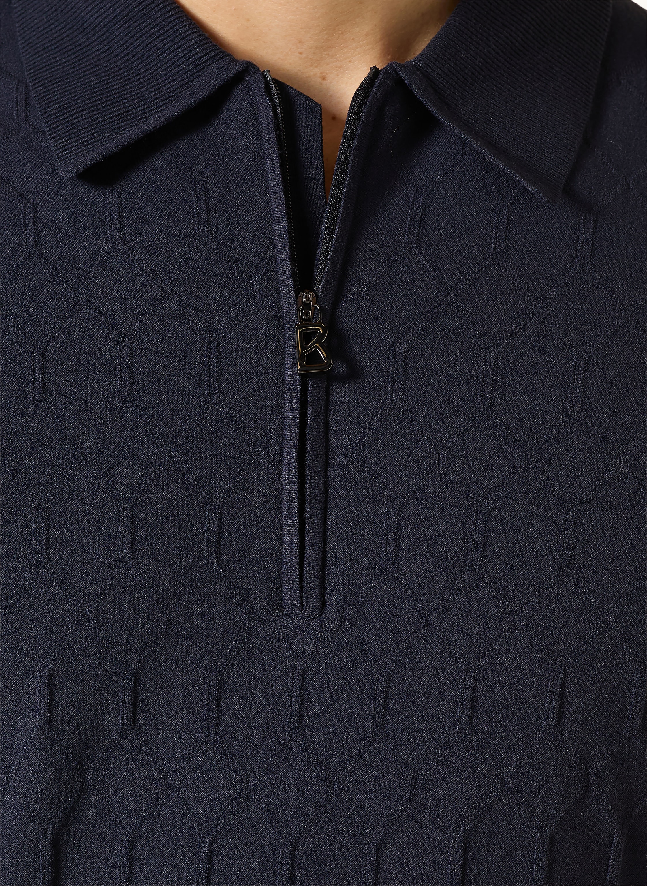 Thumbnail - Bogner Strick-Poloshirt Maxim blau