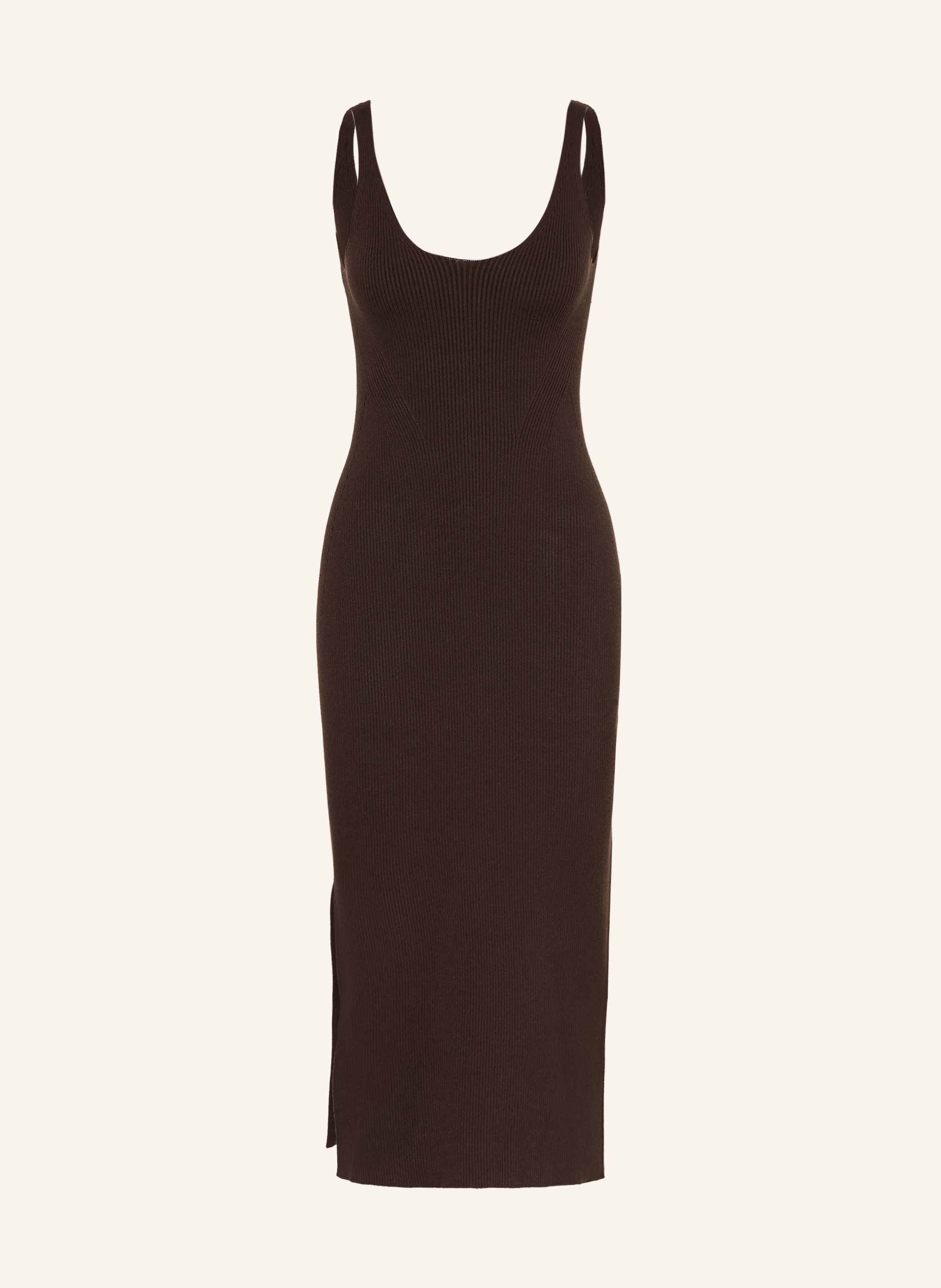 Lacoste Strickkleid braun