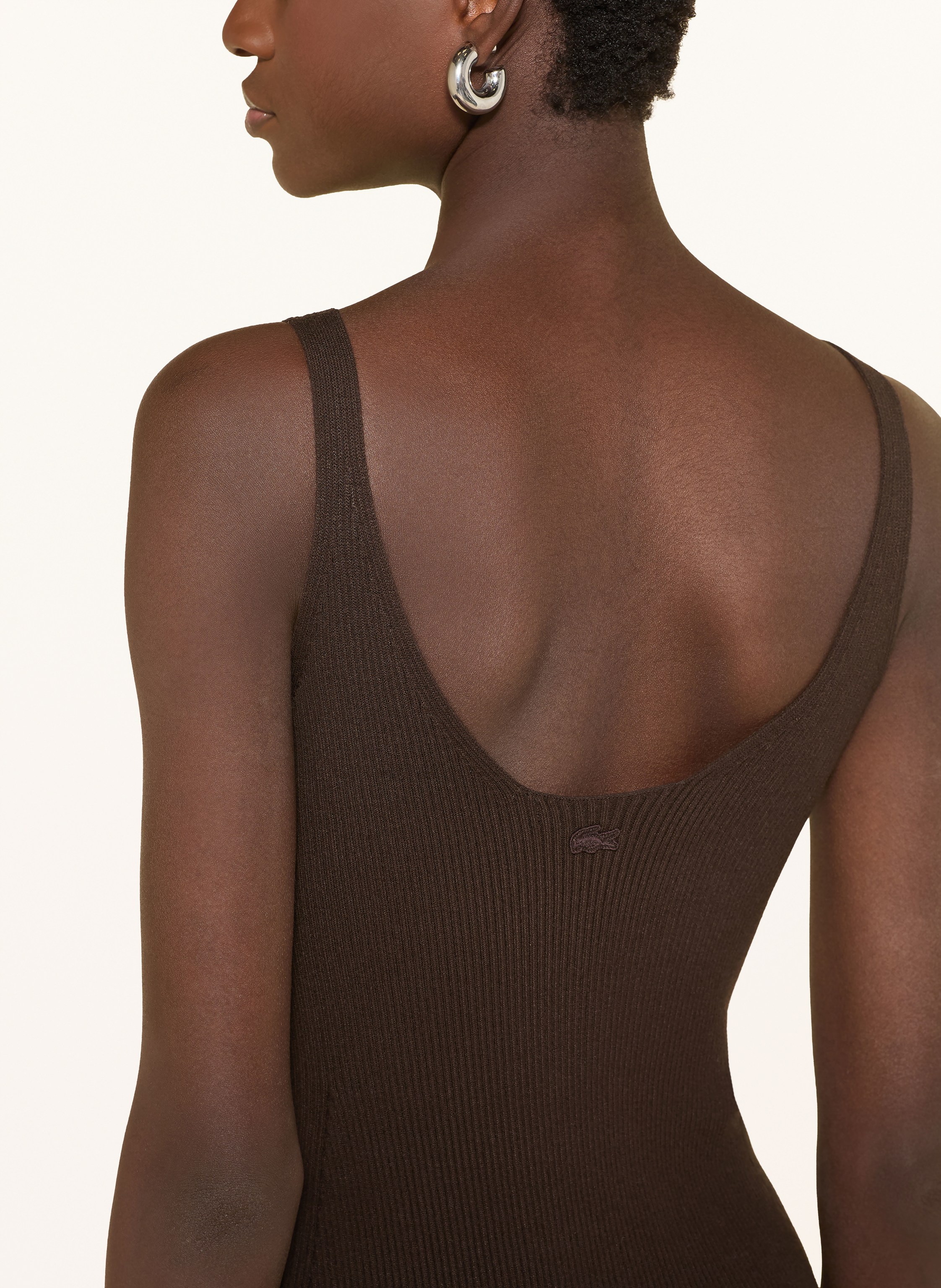 Thumbnail - Lacoste Strickkleid braun