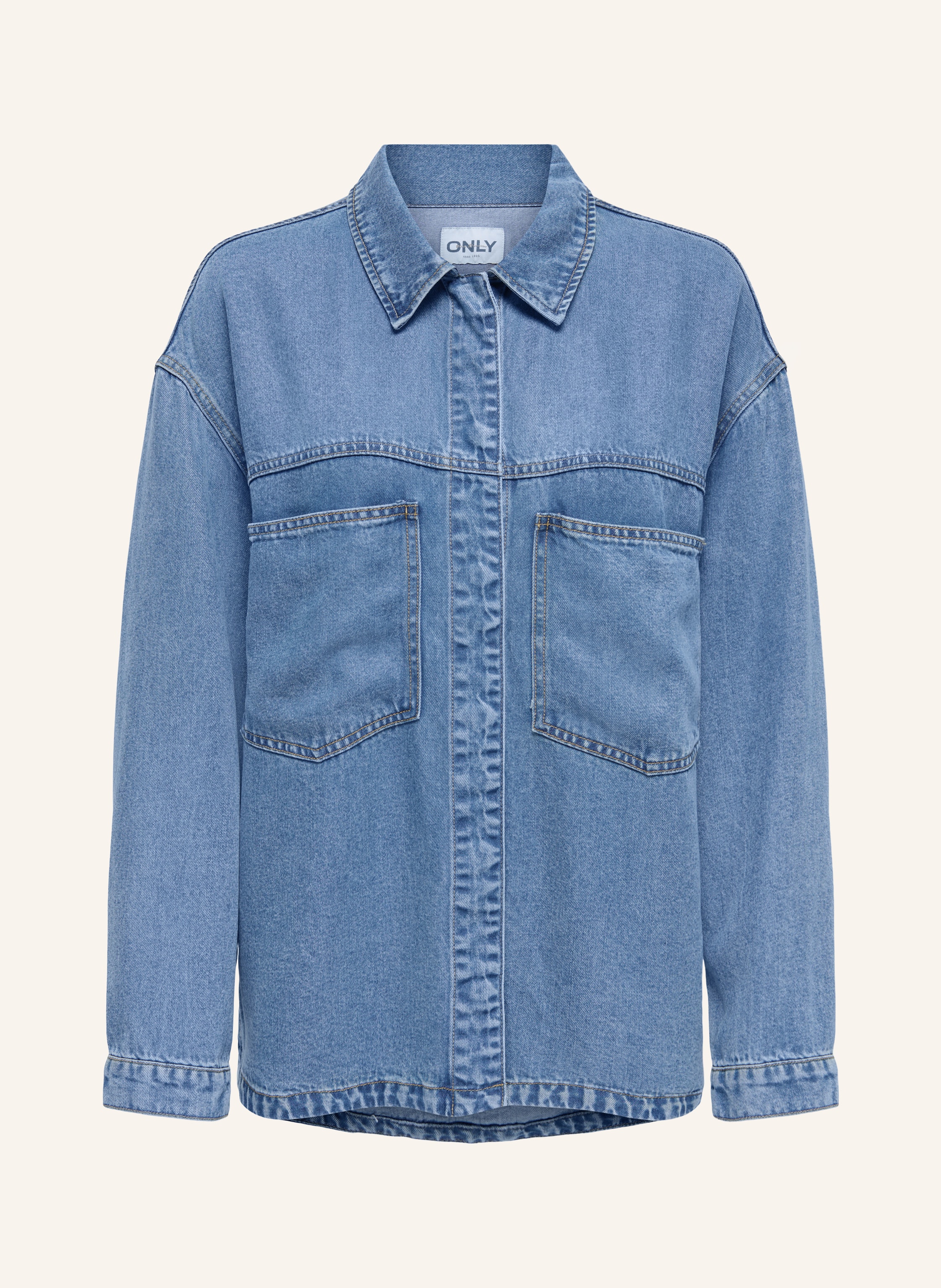 Only Jeansbluse blau