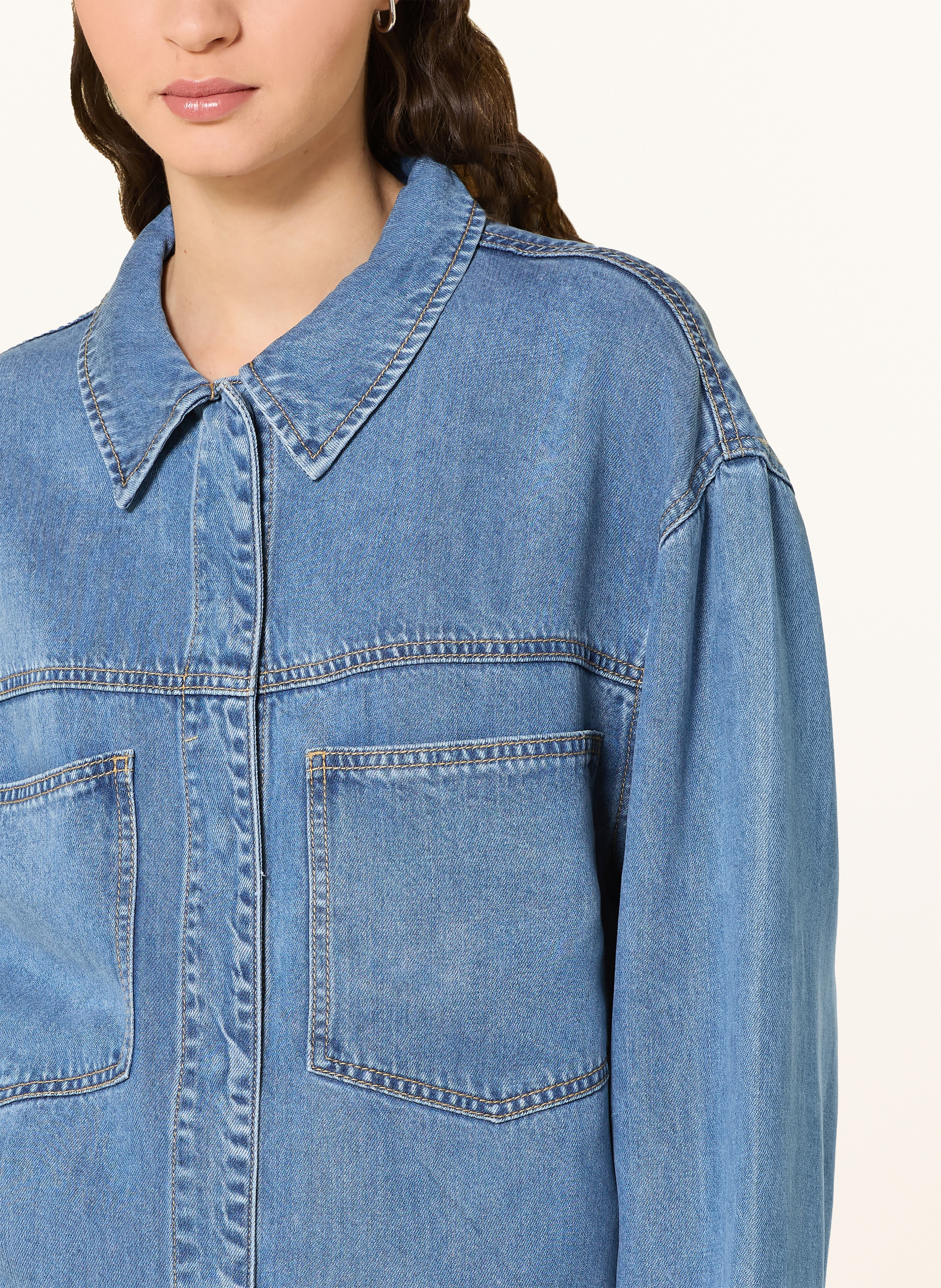 Thumbnail - Only Jeansbluse blau