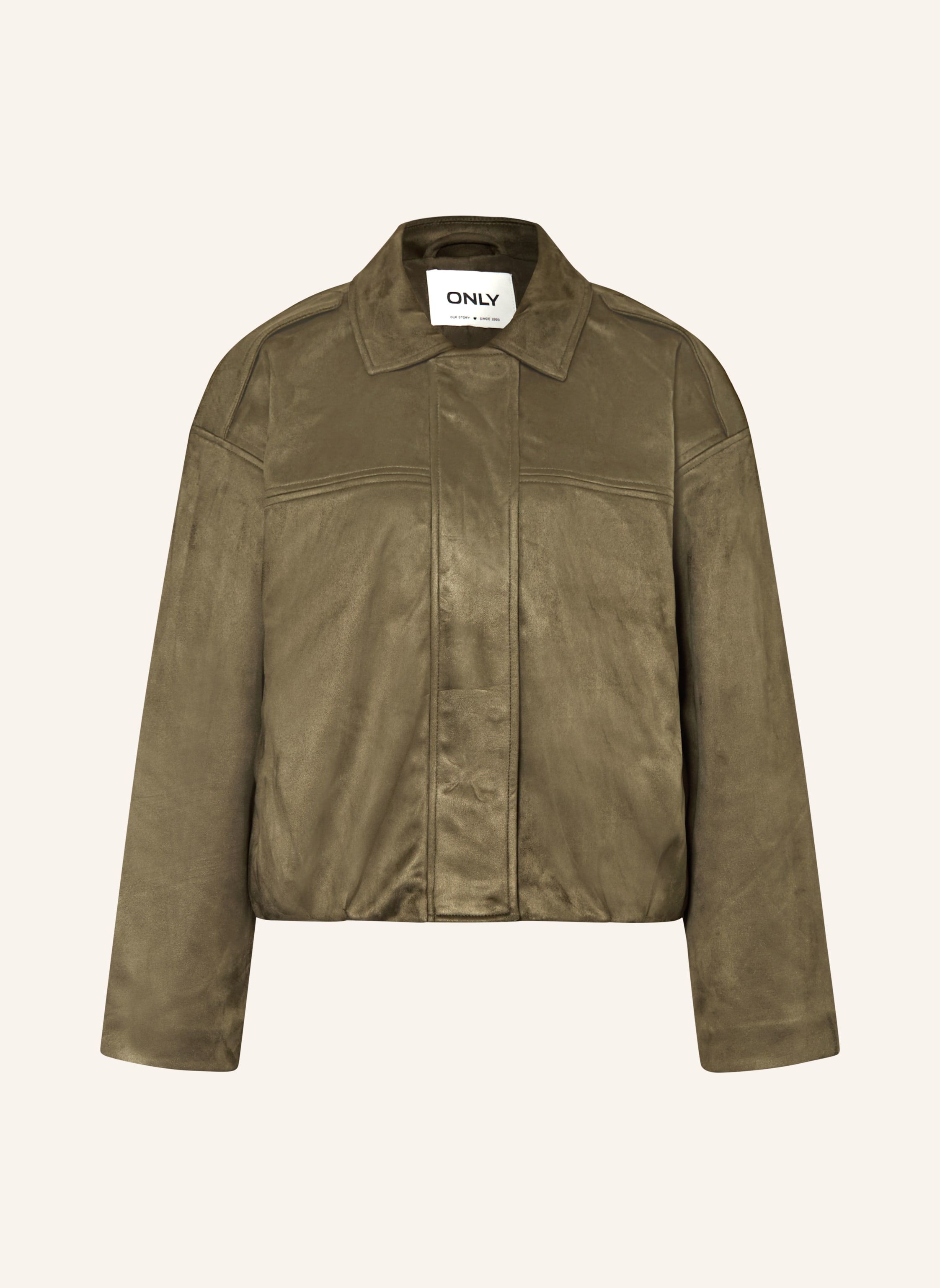 Only Blouson In Lederoptik gruen