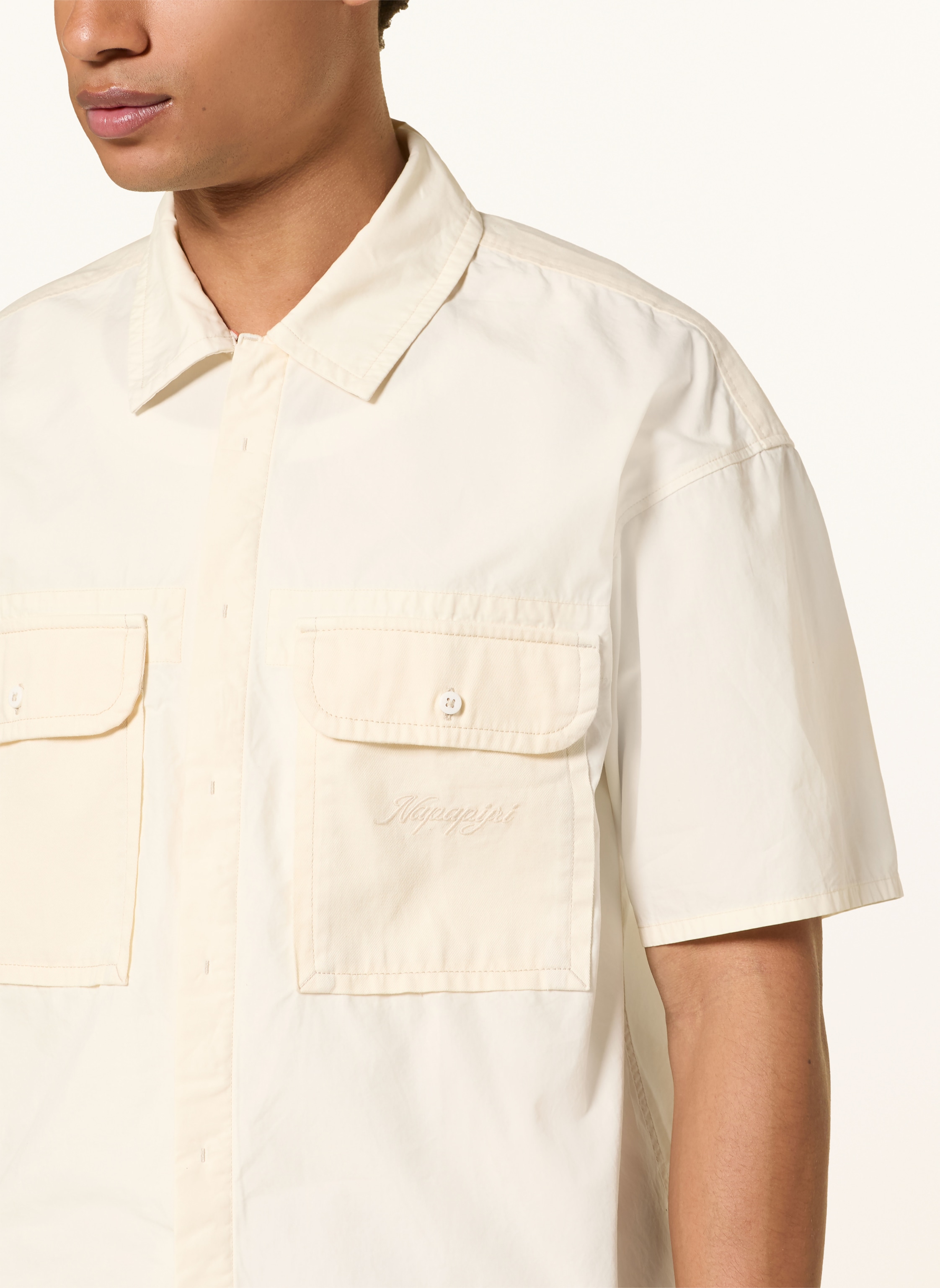 Thumbnail - Napapijri Kurzarm-Hemd Oxide Oversized Fit weiss