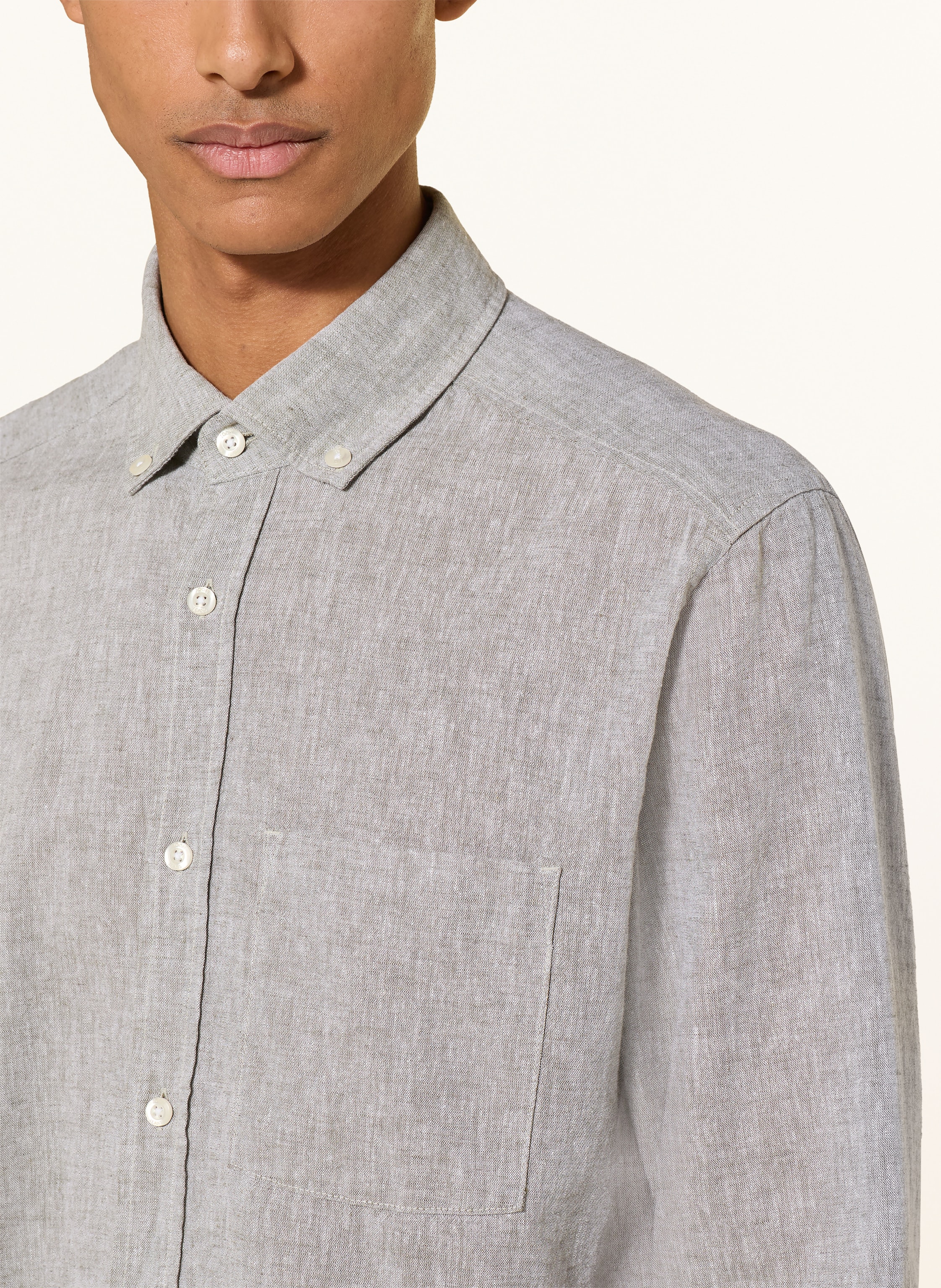 Thumbnail - Joop! Jeans Hemd Hali Regular Fit Mit Leinen gruen