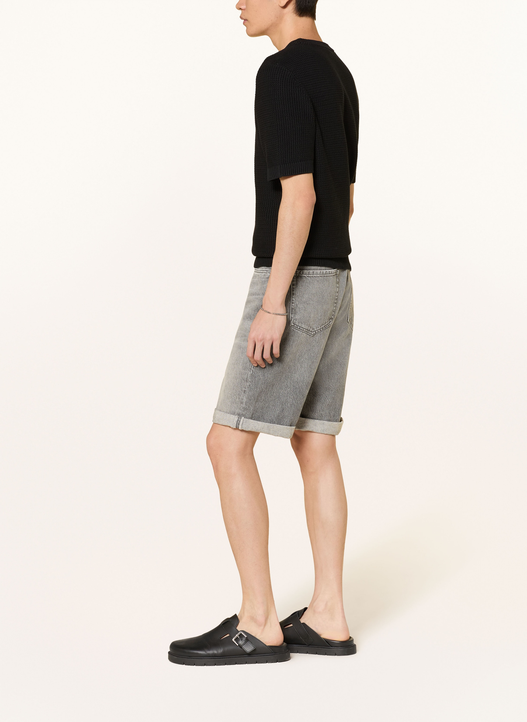 Thumbnail - Hugo Jeansshorts 838/S Relaxed Tapered Fit grau
