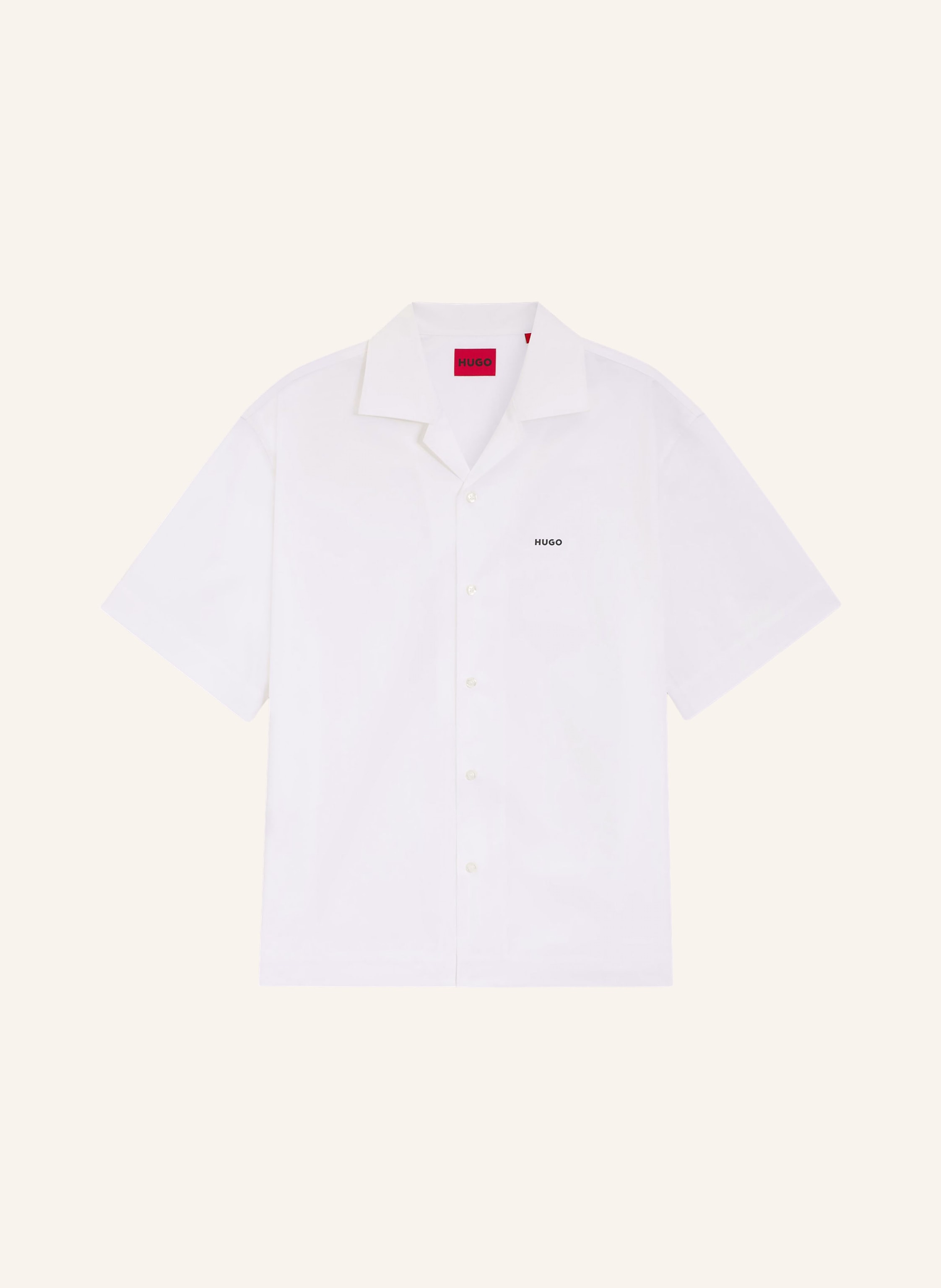 Hugo Hugo Resorthemd Espino Comfort Fit weiss in WEISS / SCHWARZ