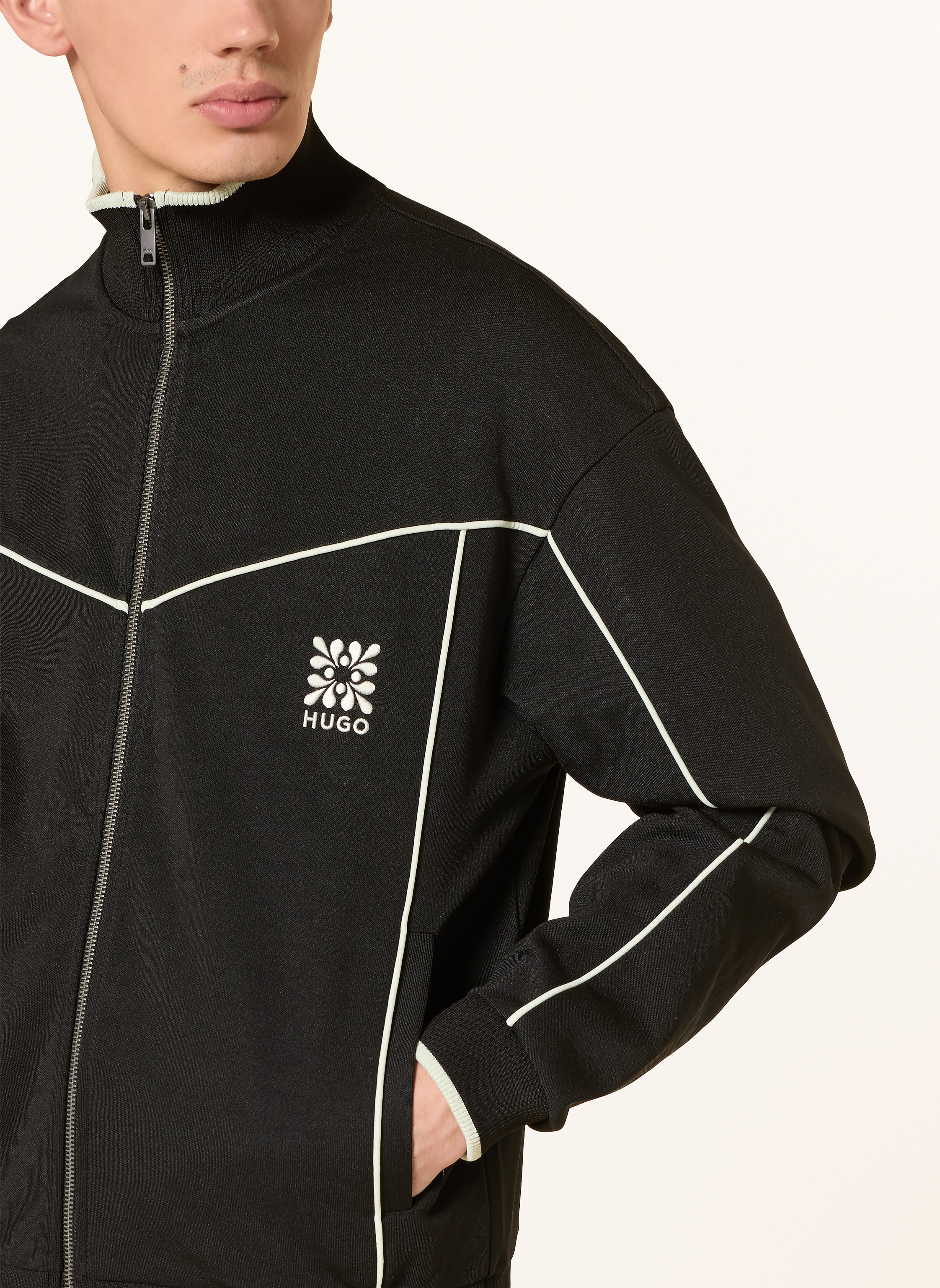 Thumbnail - Hugo Sweatjacke Darynt schwarz