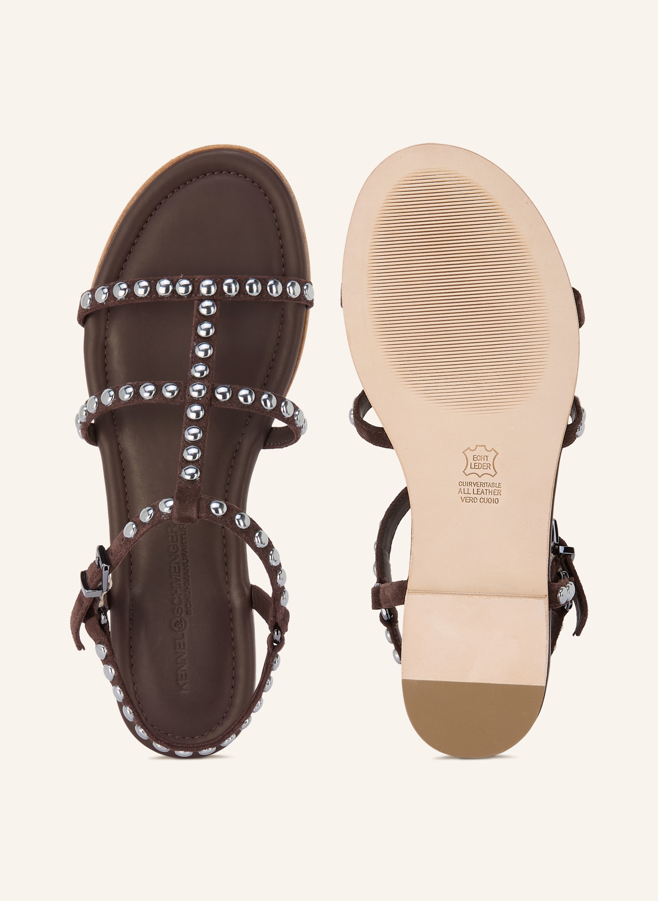 Thumbnail - Kennel & Schmenger Sandalen Carly Mit Nieten braun