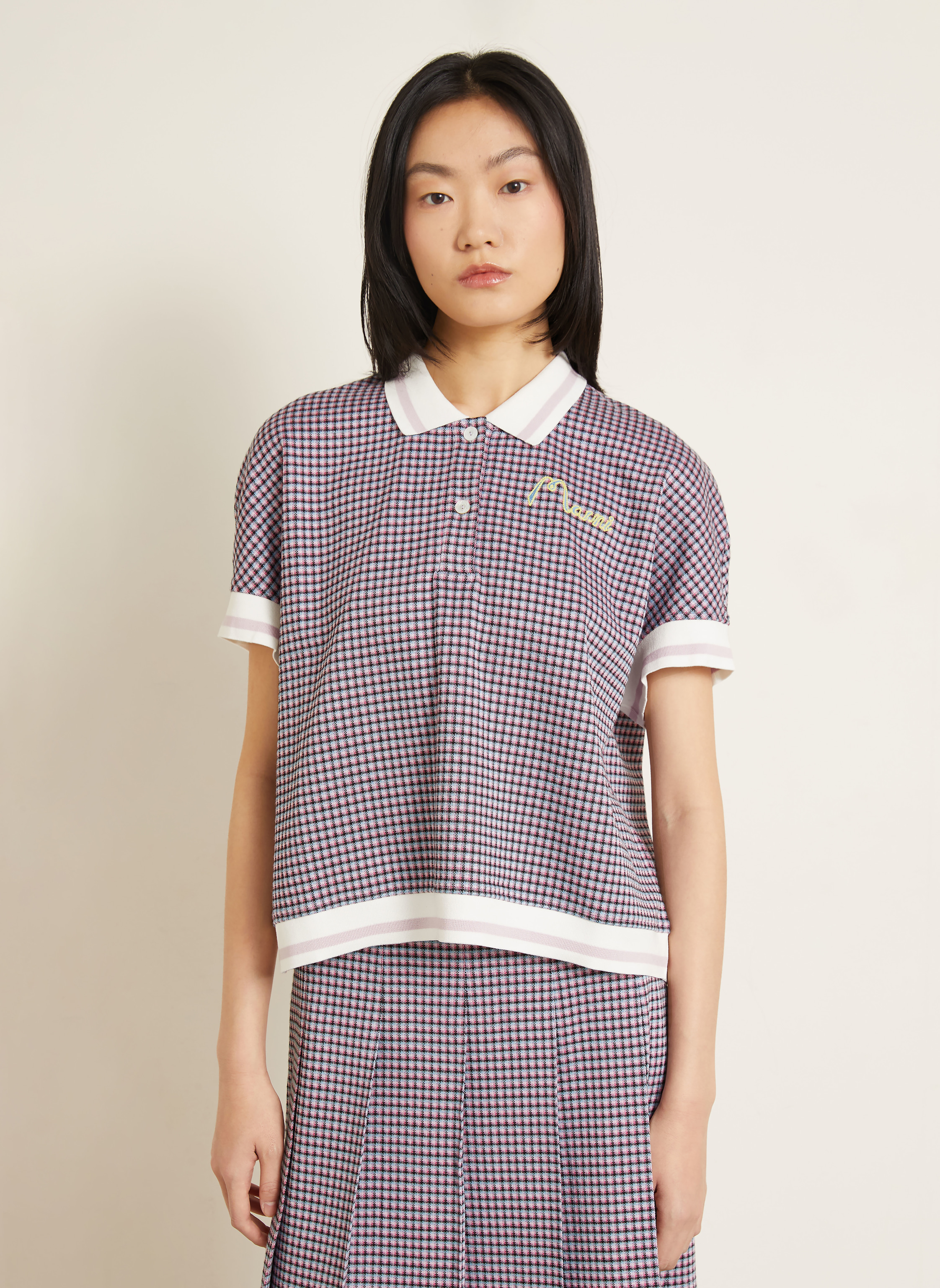 Thumbnail - Marni Jersey-Poloshirt lila