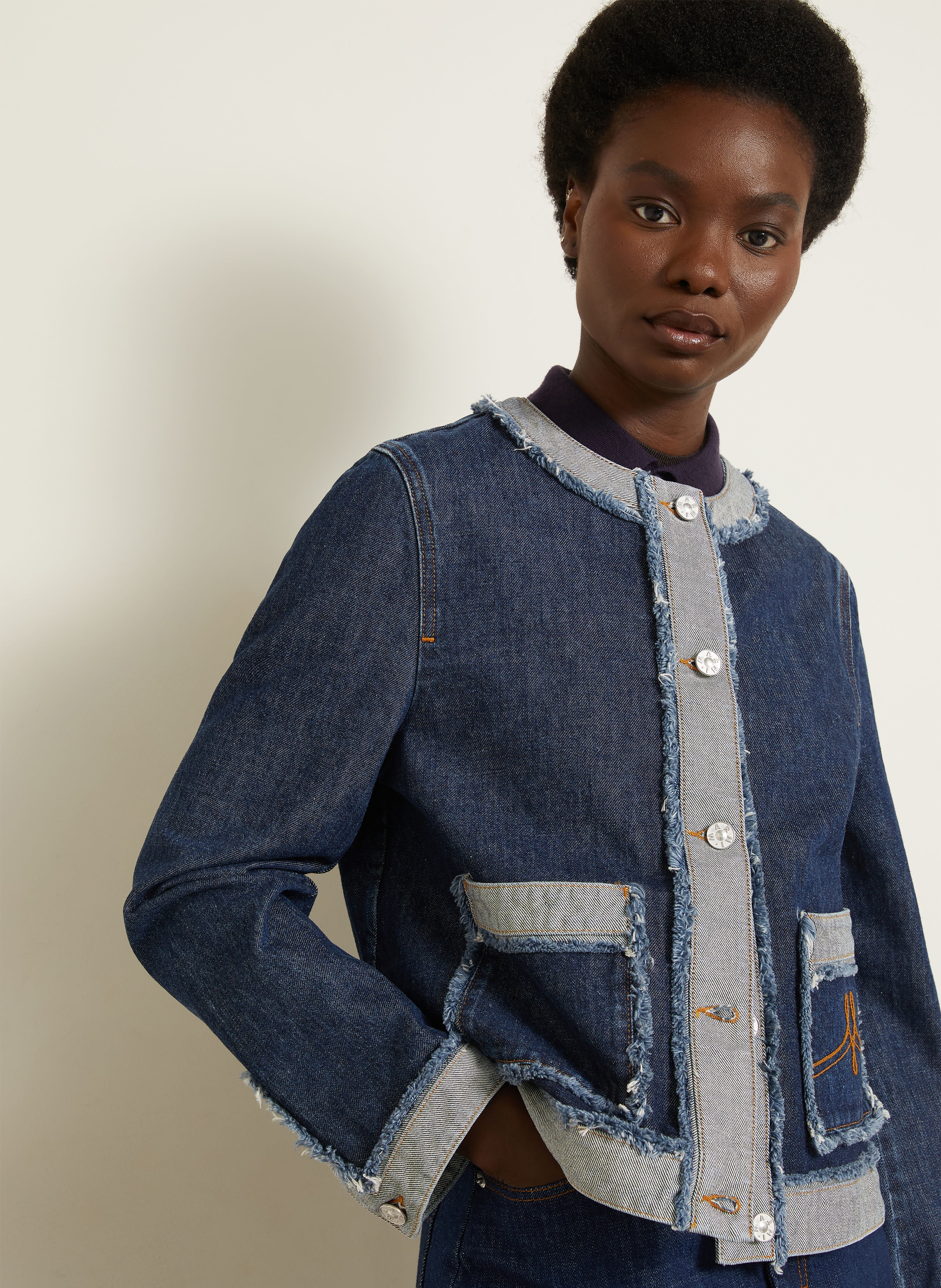 Thumbnail - Marni Jeansjacke blau