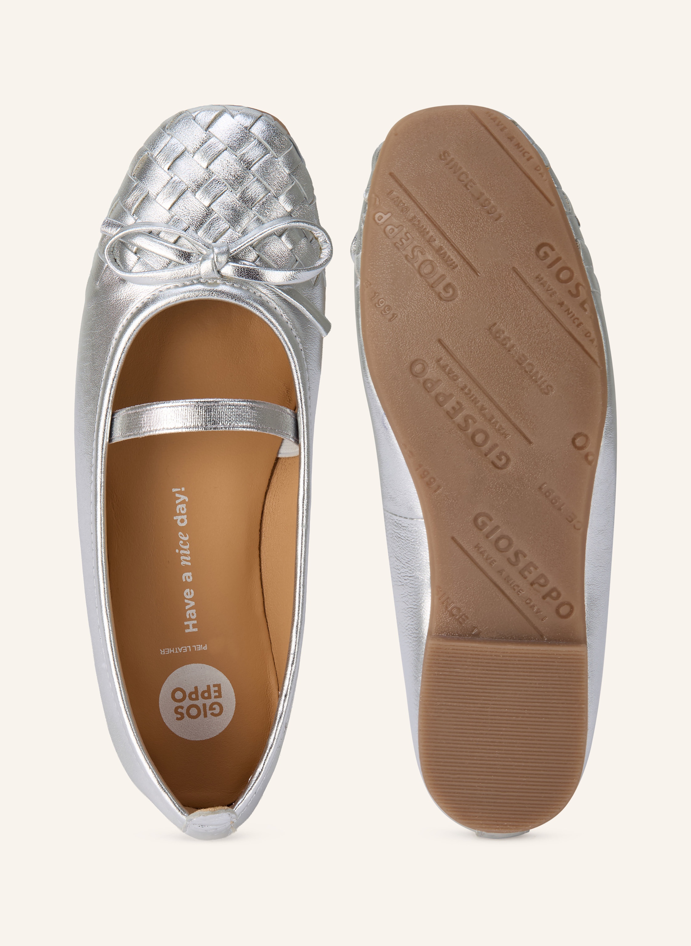 Thumbnail - Gioseppo Mary-Jane-Ballerinas Lare silber