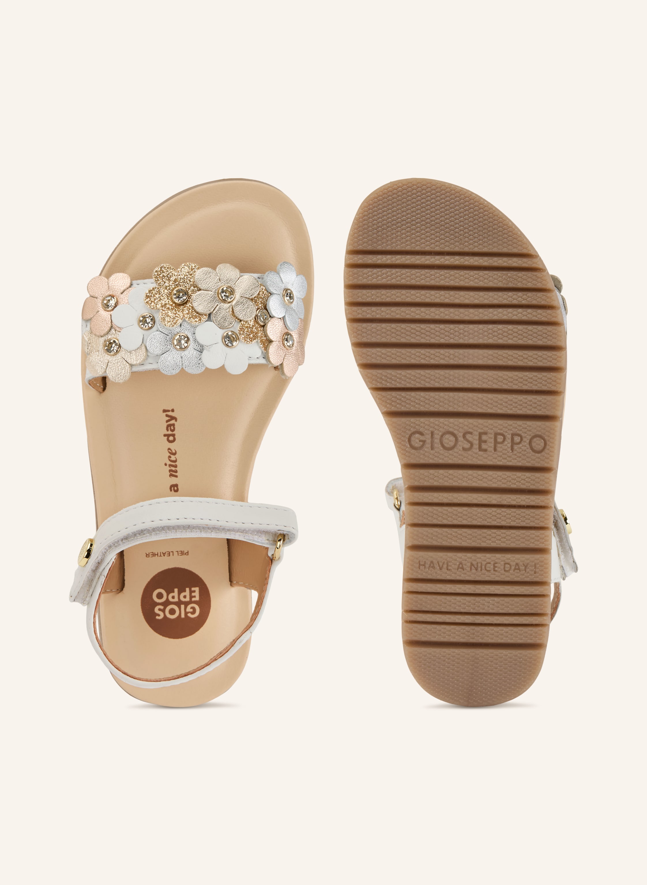 Thumbnail - Gioseppo Sandalen Gradina Mit Schmucksteinen weiss