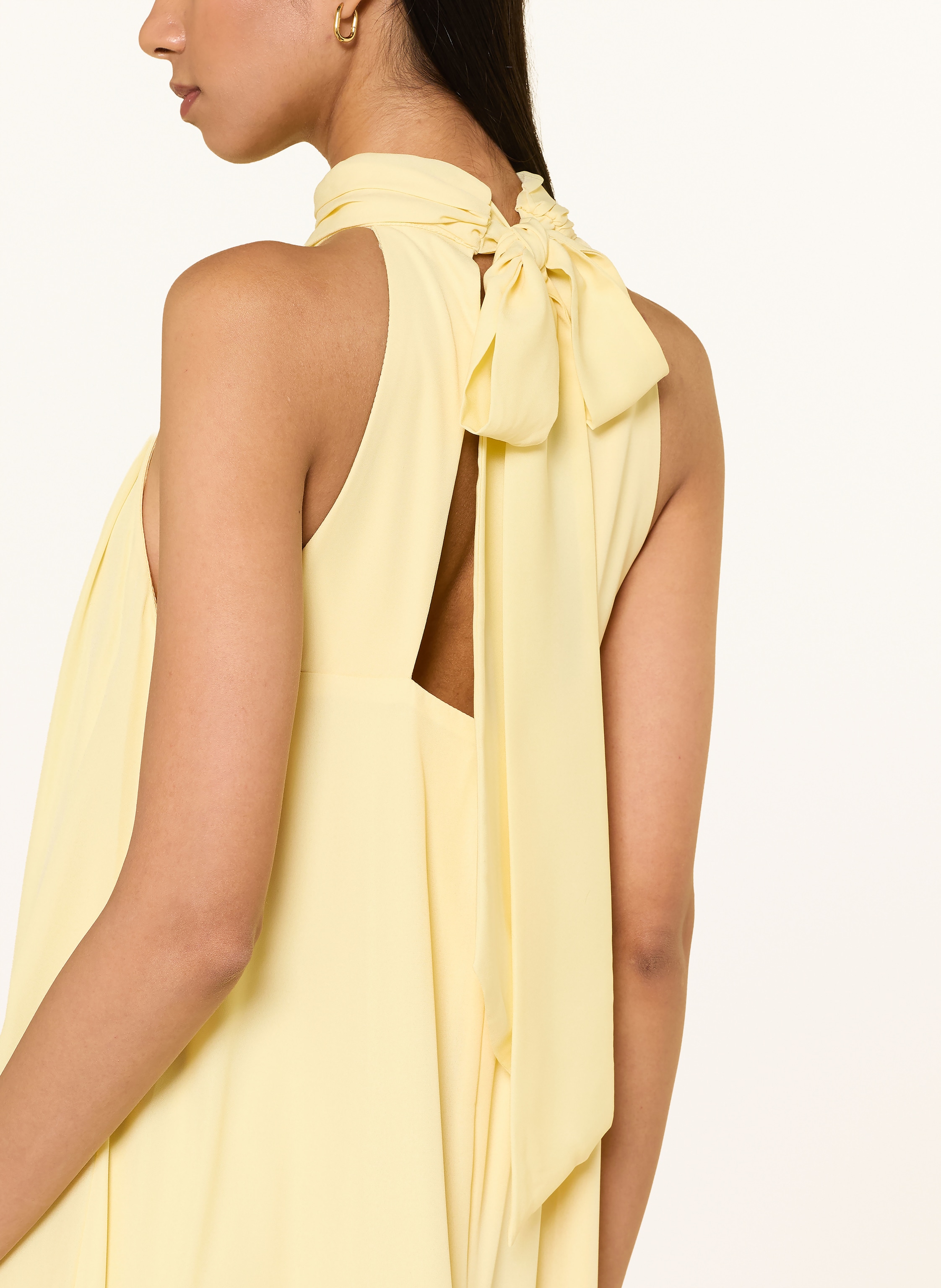 Thumbnail - Malina Kleid Sabrina Mit Volants gelb