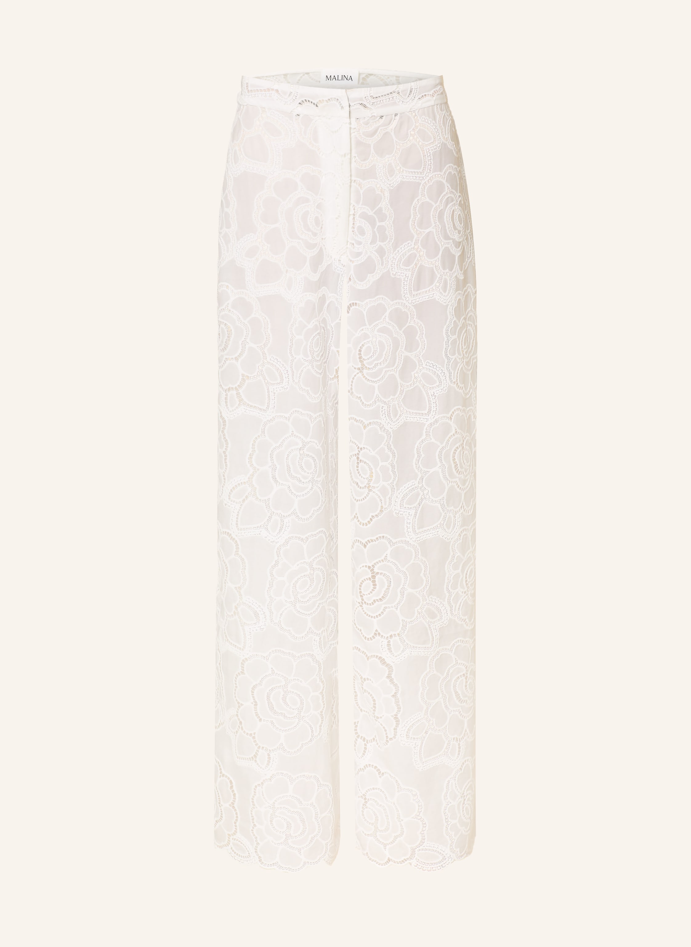 Malina Hose Stacy Aus Lochspitze weiss