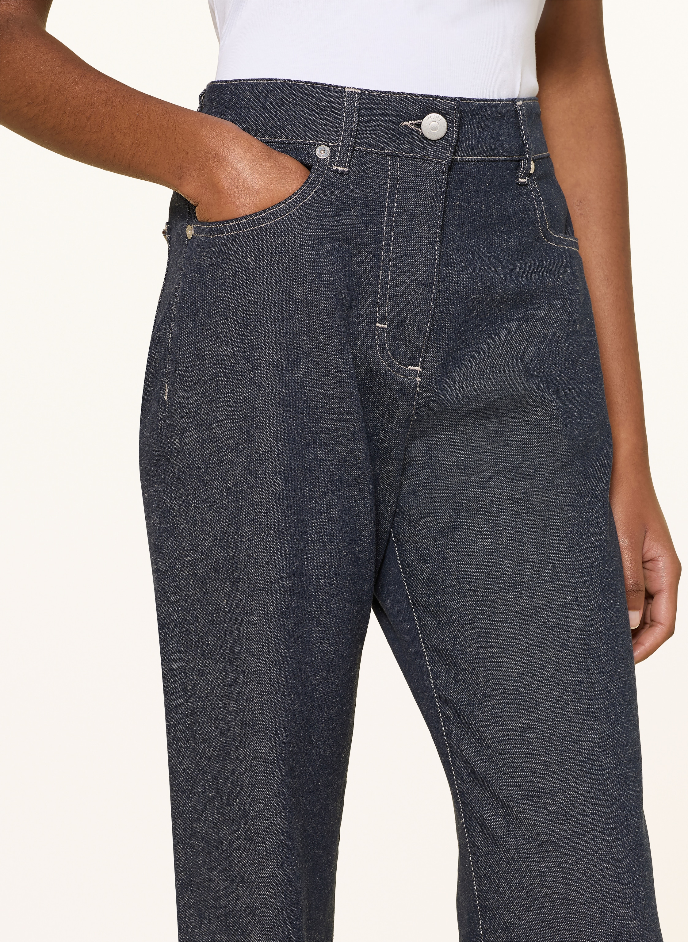 Thumbnail - Peserico Straight Jeans blau