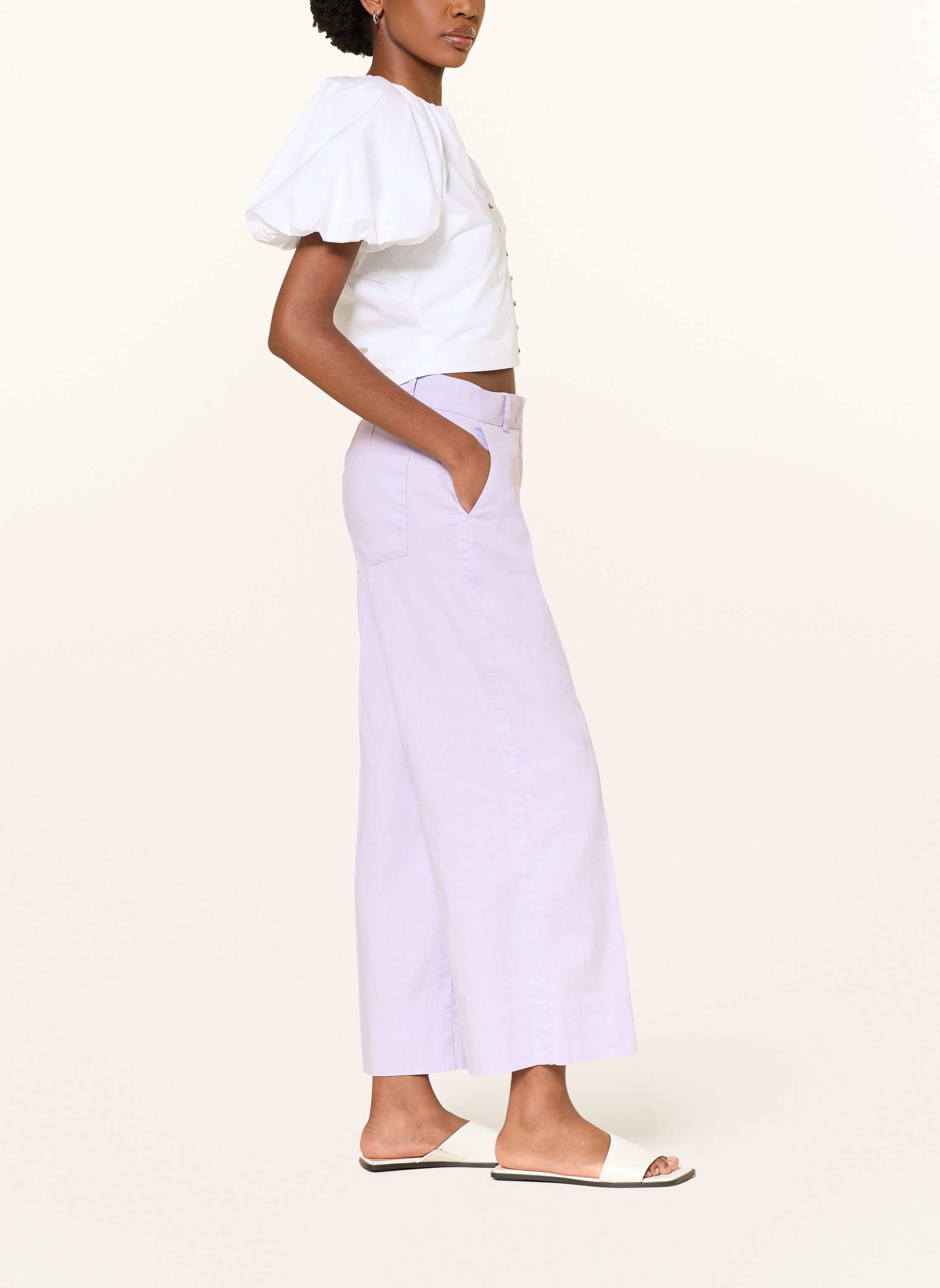 Thumbnail - Cambio Culotte Cara Mit Leinen lila