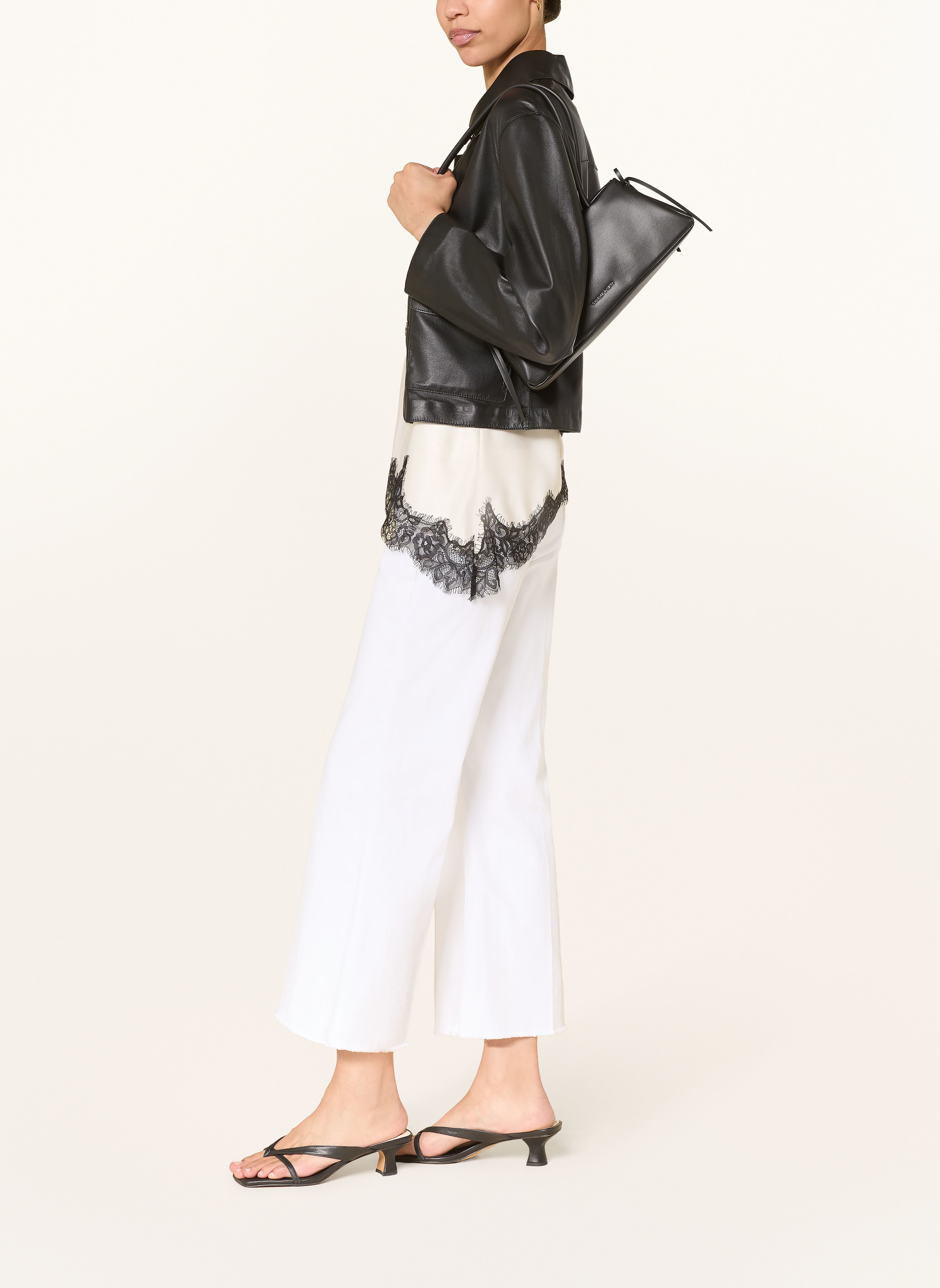 Thumbnail - Cambio Cropped Jeans Felina weiss