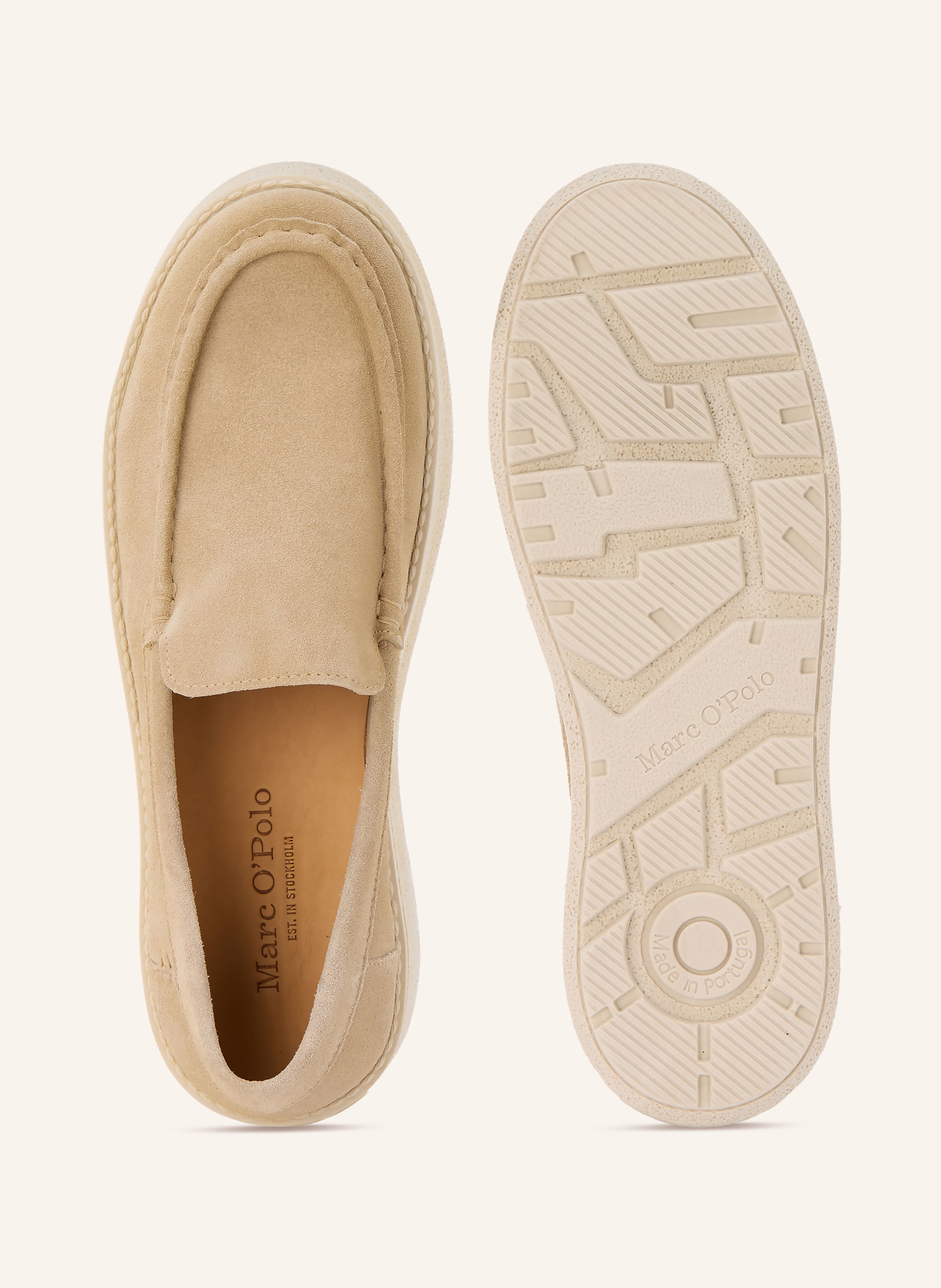 Thumbnail - Marc O'polo Plateau-Loafer beige