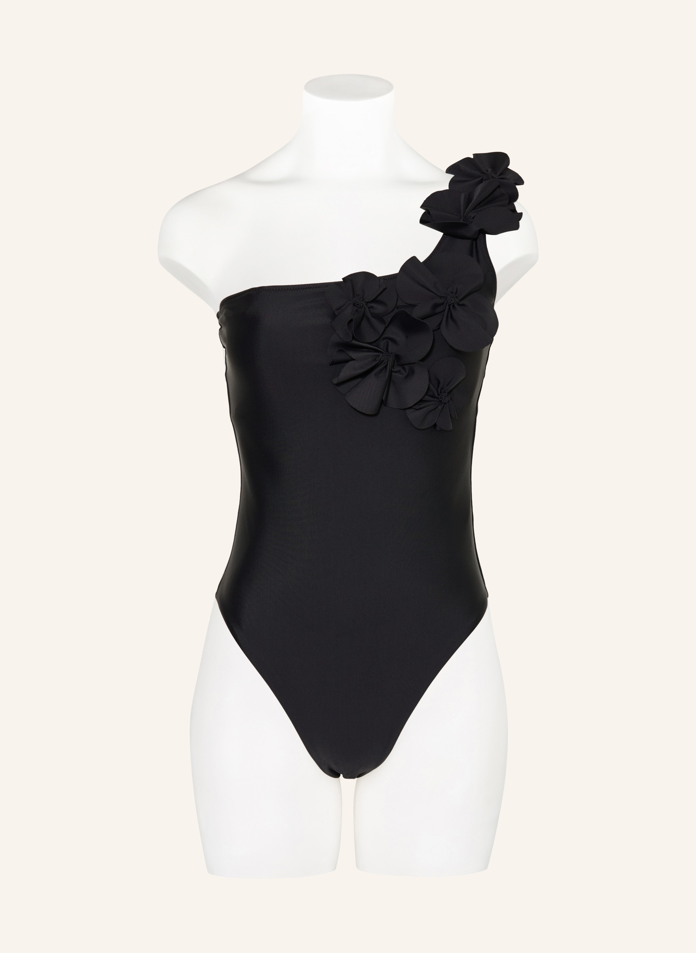 Thumbnail - Goldbergh One-Shoulder-Badeanzug Fabiosa schwarz