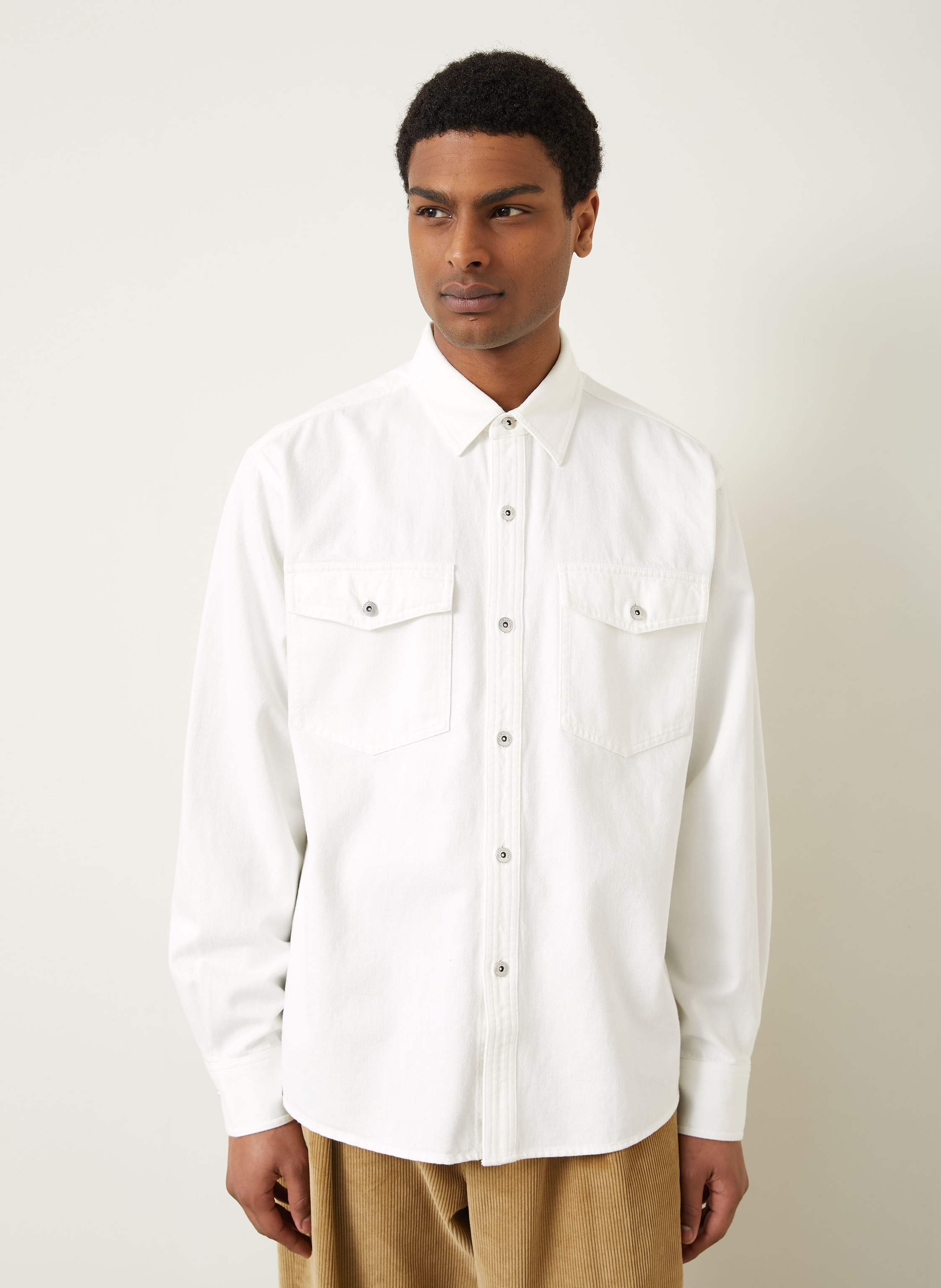 Thumbnail - Jw Anderson Jeans-Overshirt weiss