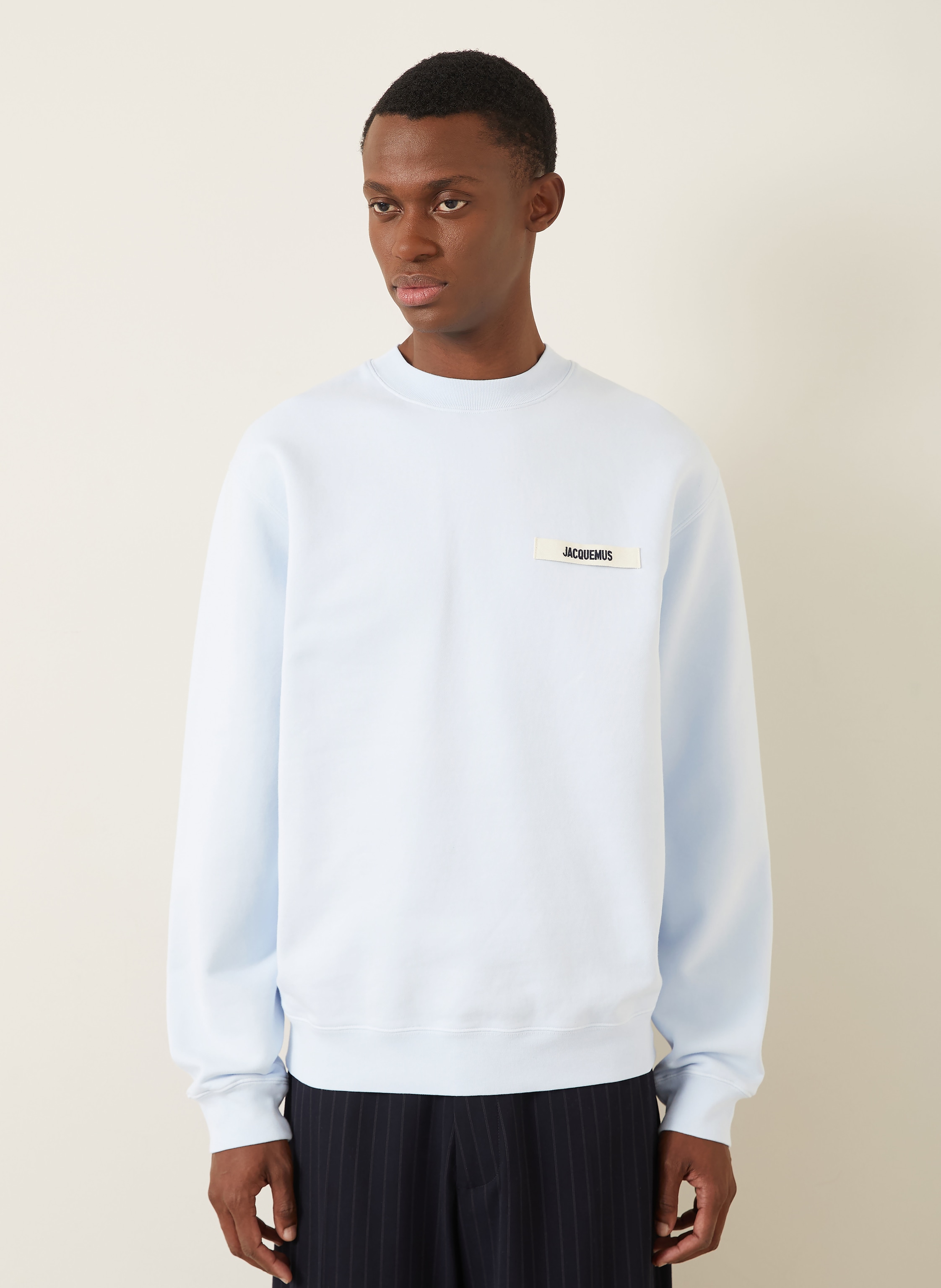 Thumbnail - Jacquemus Sweatshirt Le Sweatshirt Gros Grain blau