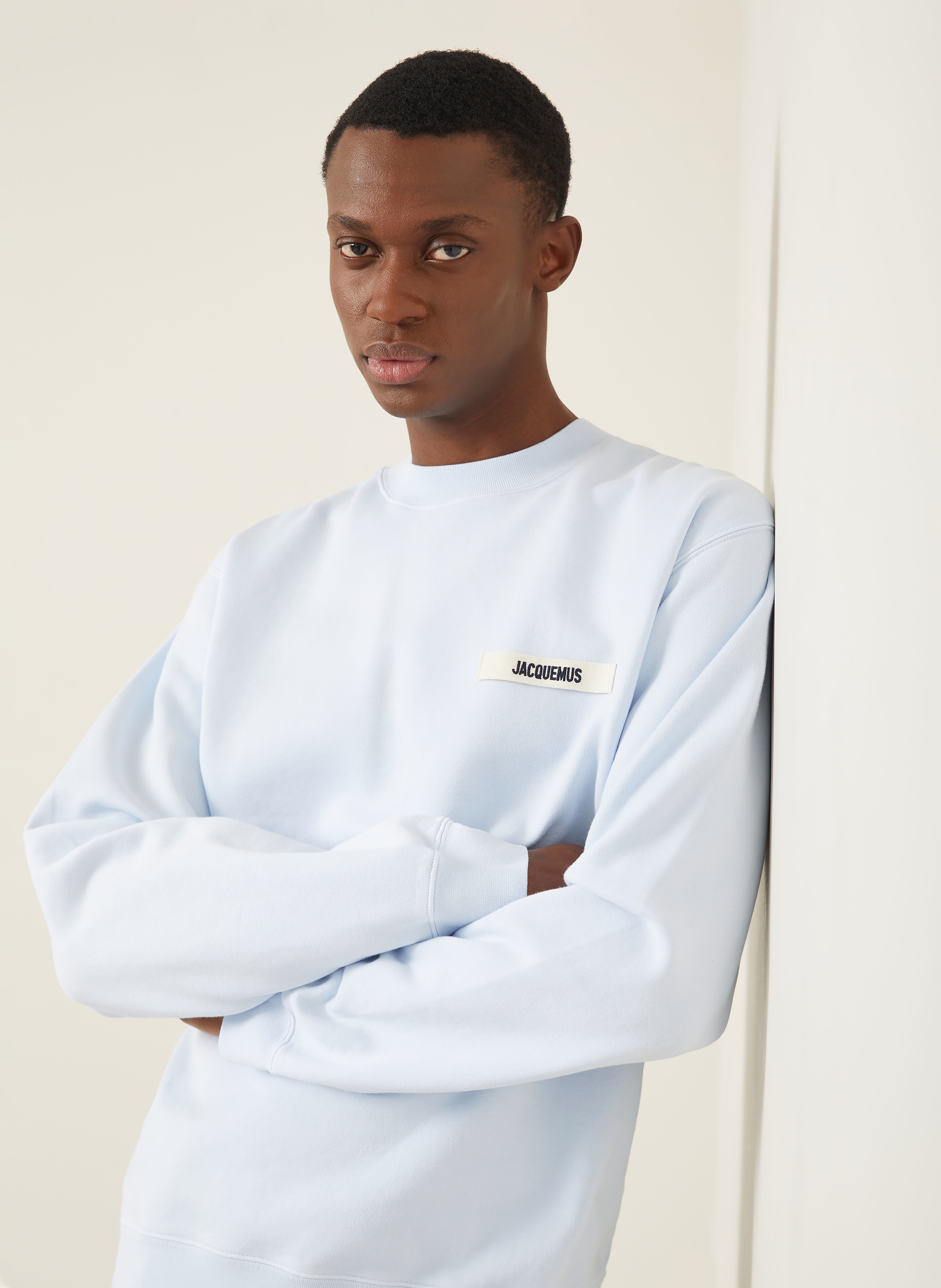 Thumbnail - Jacquemus Sweatshirt Le Sweatshirt Gros Grain blau