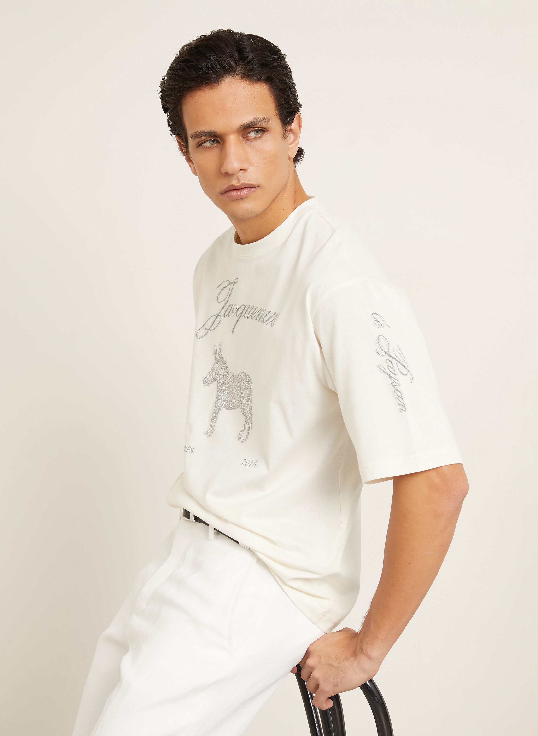 Thumbnail - Jacquemus T-Shirt Le Tshirt Ane beige