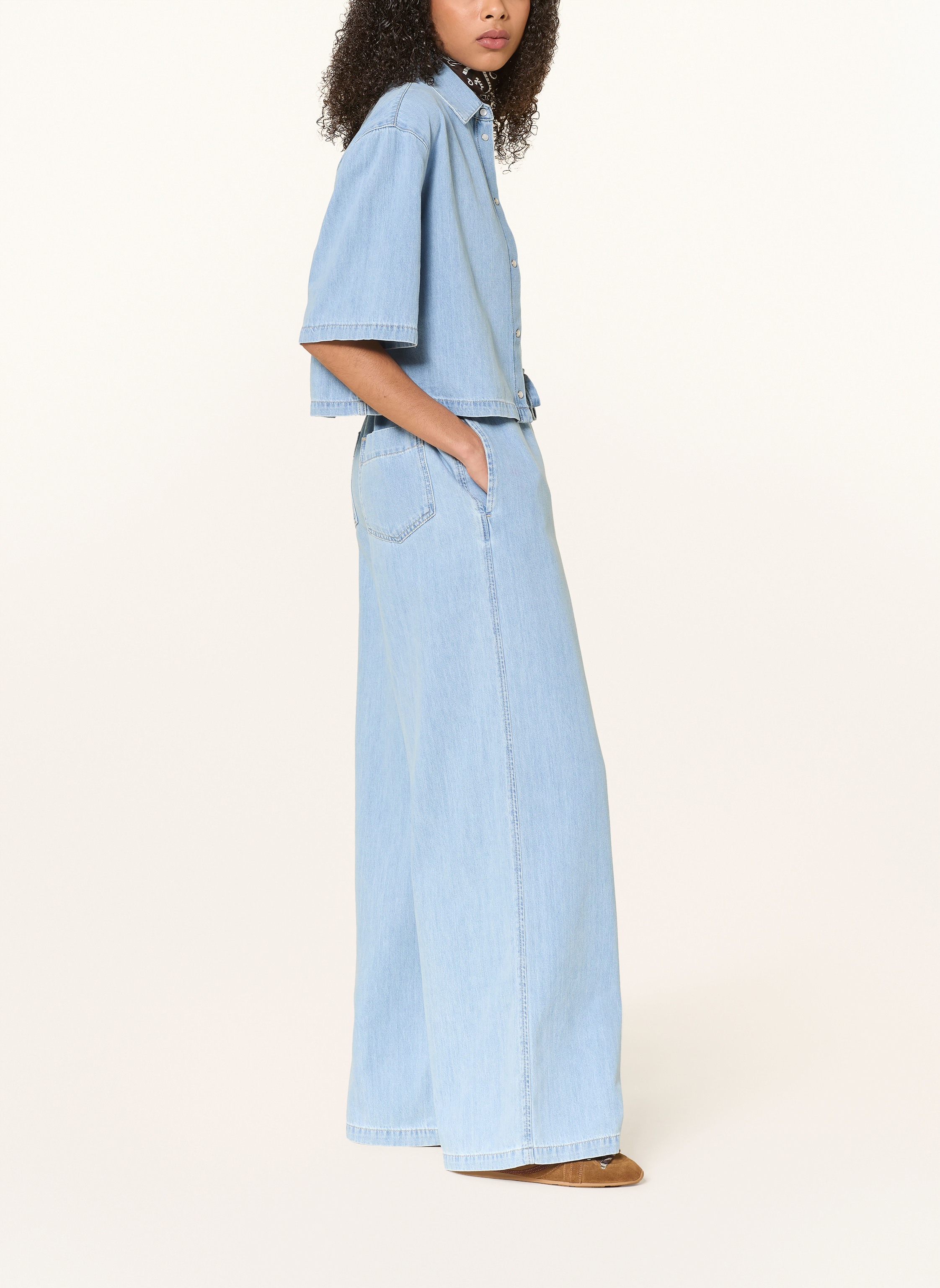 Thumbnail - Ag Jeans Wide Leg Jeans Cali blau