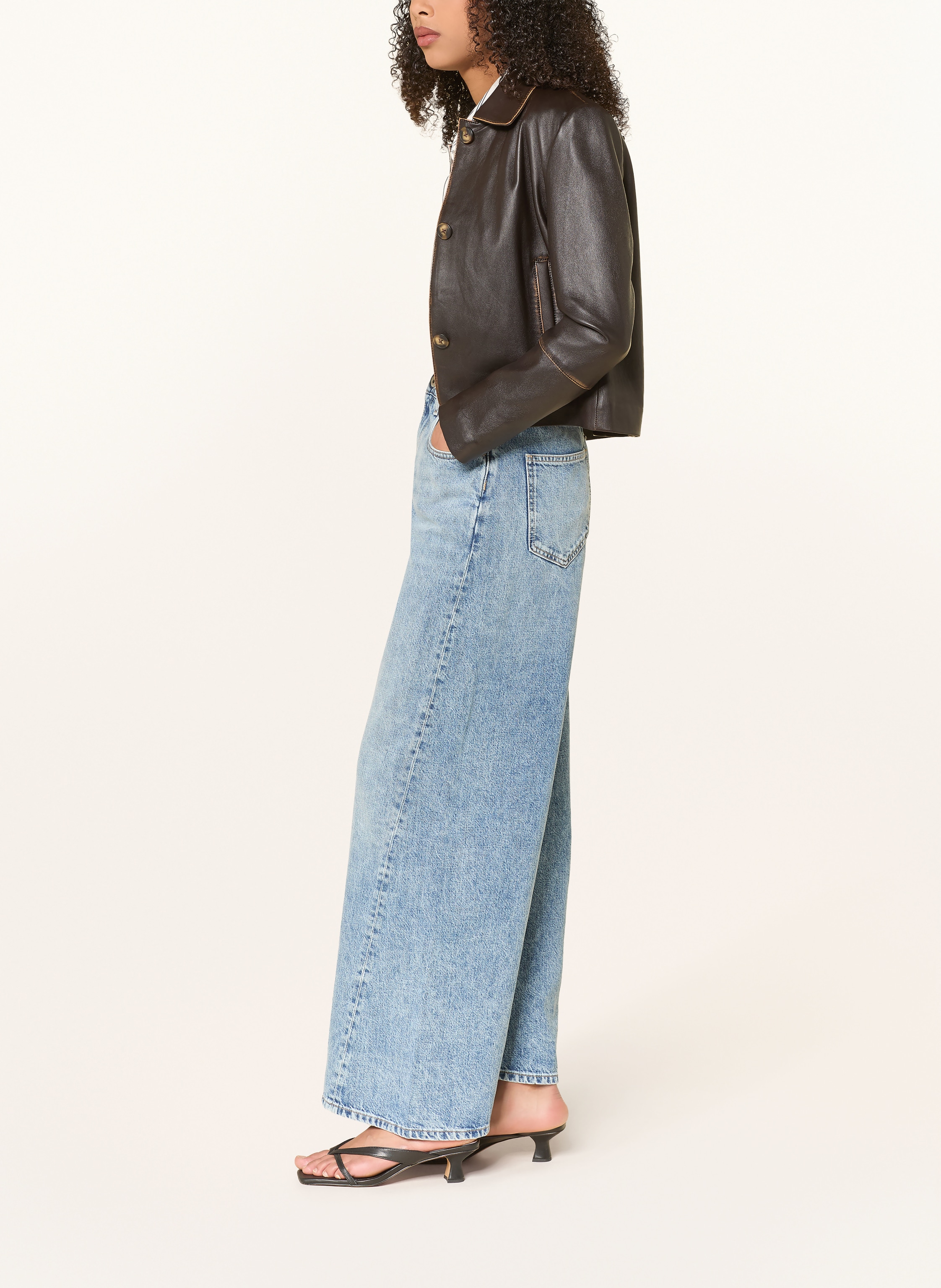 Thumbnail - Ag Jeans Wide Leg Jeans Helsinki blau