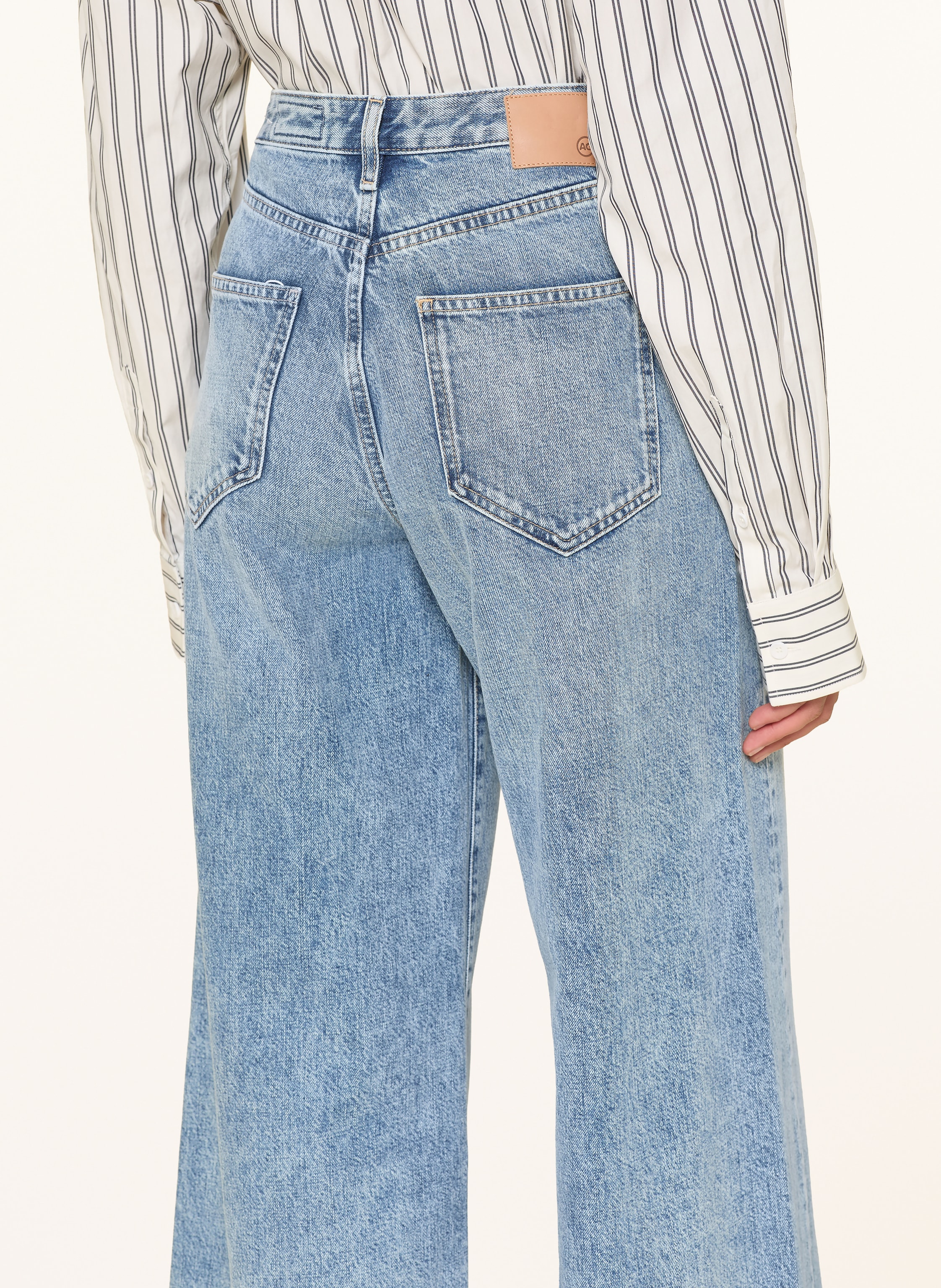 Thumbnail - Ag Jeans Wide Leg Jeans Helsinki blau