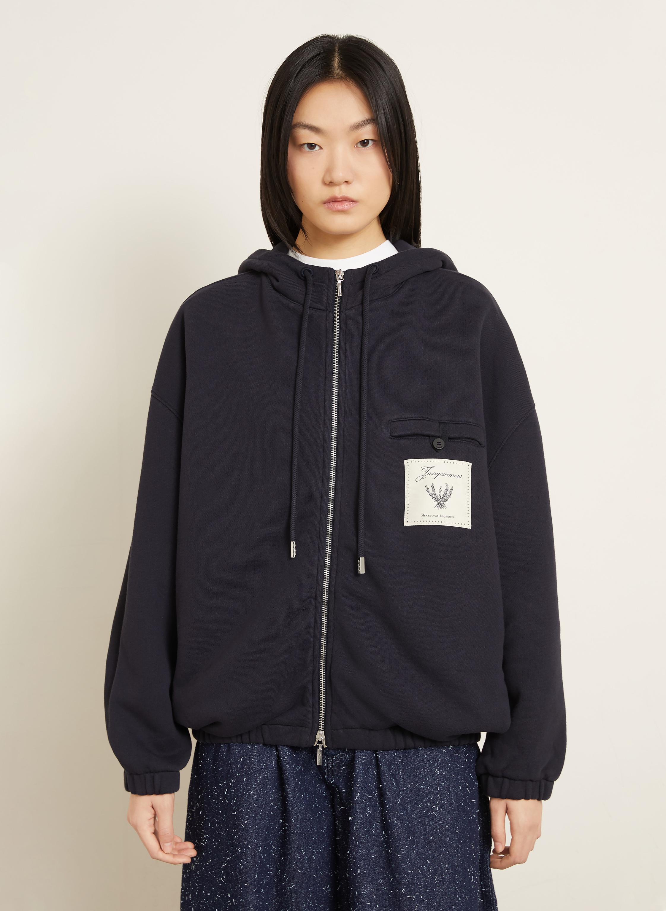 Thumbnail - Jacquemus Sweatjacke Le Hoodie Torneo blau