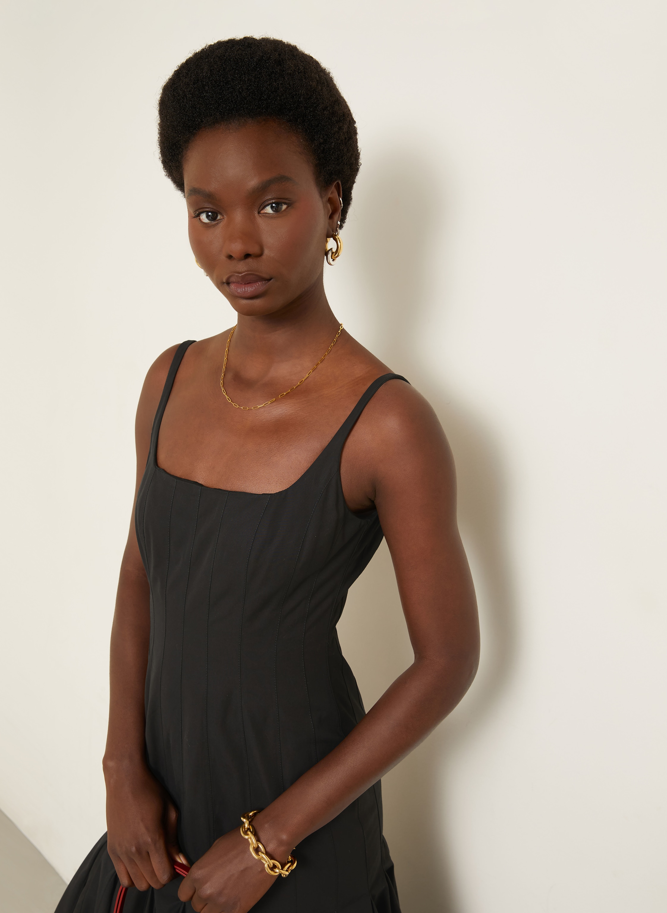 Thumbnail - Jacquemus Kleid La Robe Agave schwarz